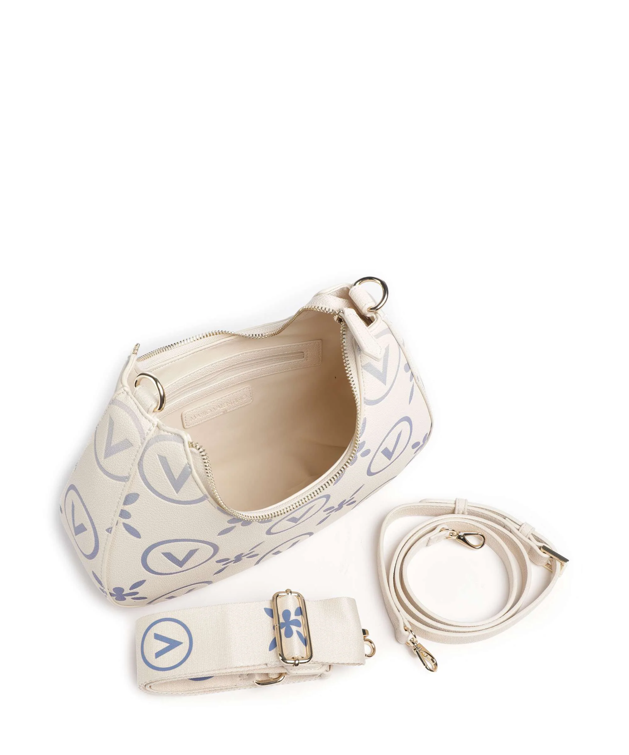 Valentino Bags Samba Re Print Sac porté épaule ecru/bluette - Image 4
