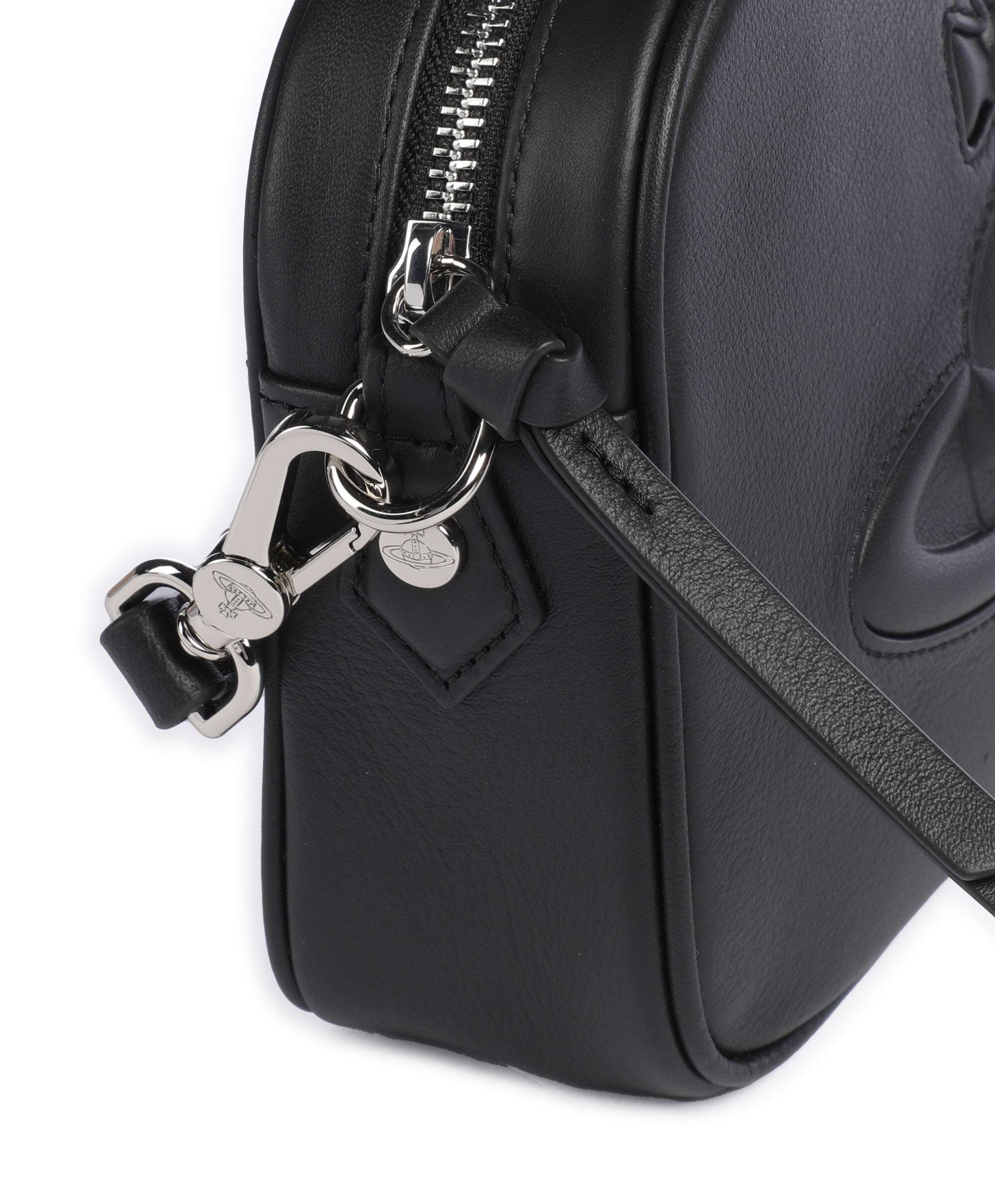 Vivienne Westwood Anna Smooth Injected Orb Sac bandoulière black - Image 4
