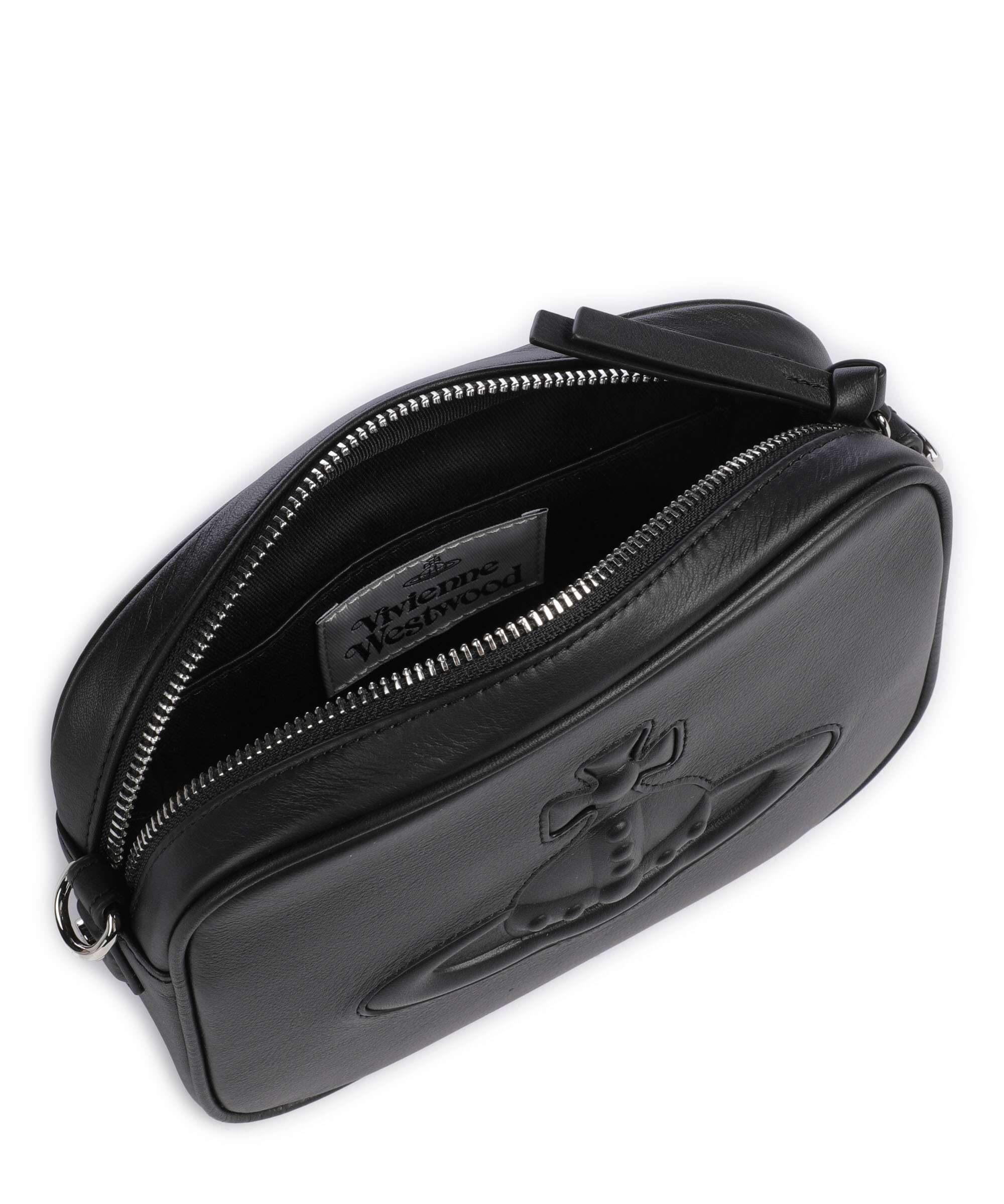 Vivienne Westwood Anna Smooth Injected Orb Sac bandoulière black - Image 6
