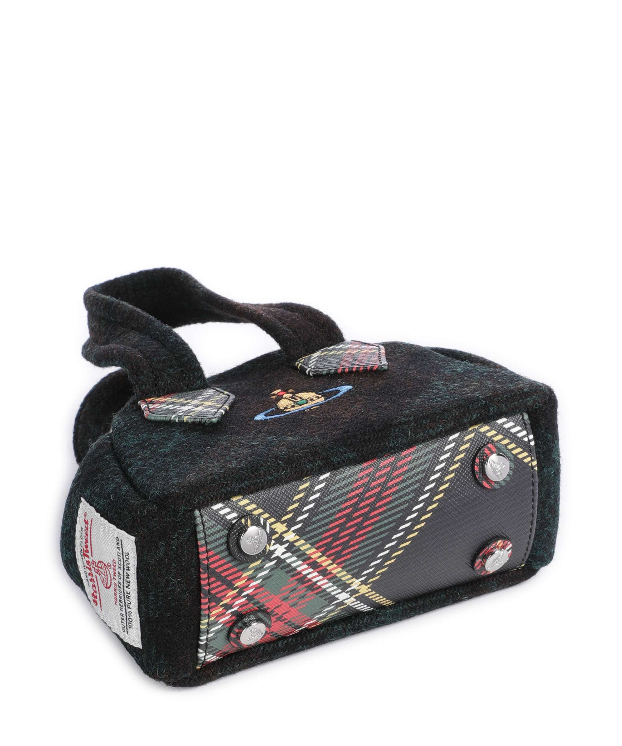 Vivienne Westwood Archive Harris Tweed Check Mini Sac bandoulière dark check - Image 4