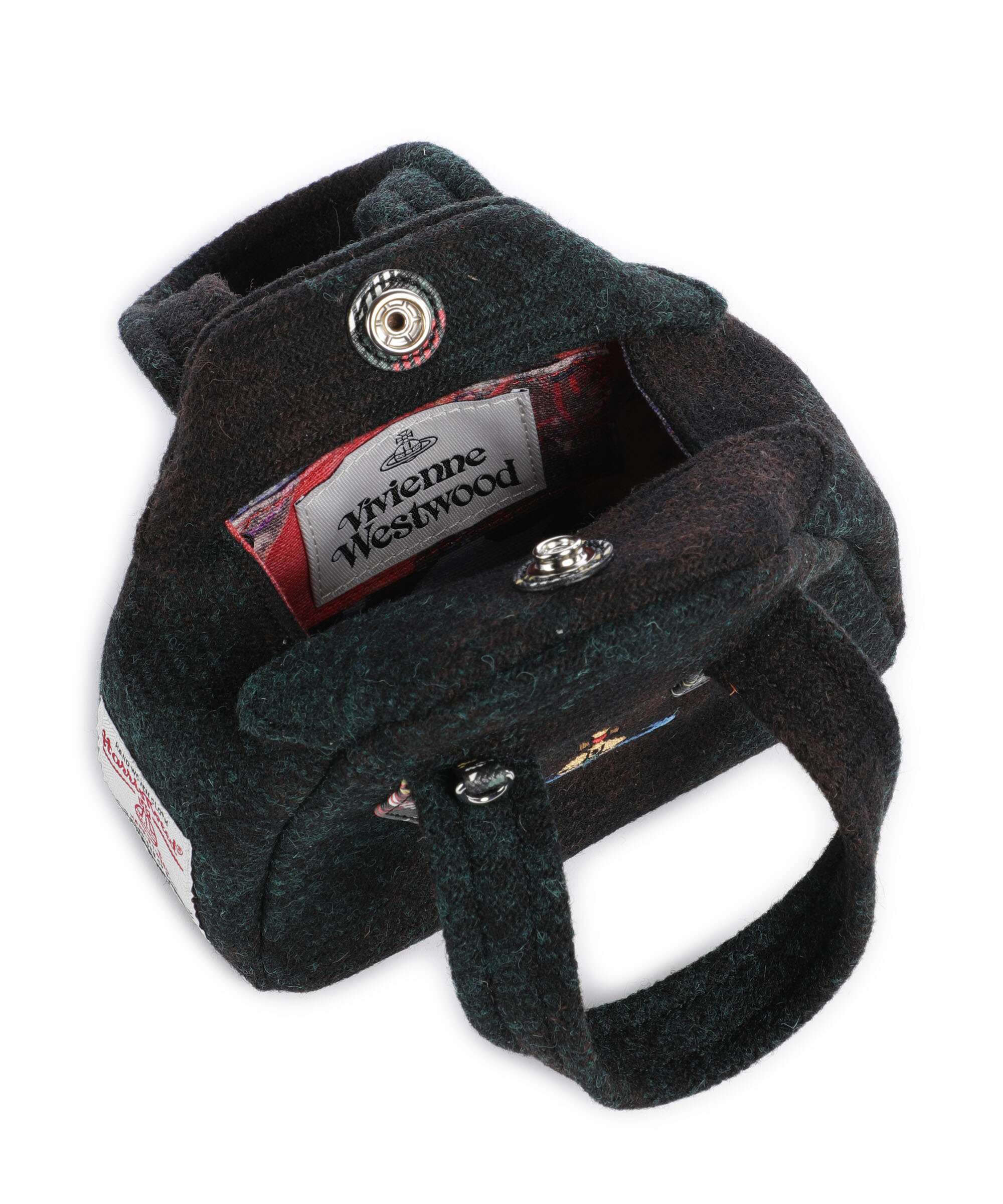 Vivienne Westwood Archive Harris Tweed Check Mini Sac bandoulière dark check - Image 5