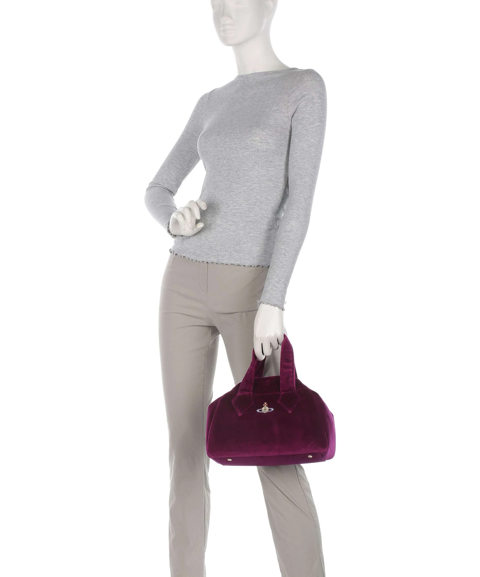 Vivienne Westwood Archive Velvet Medium Sac à main purple - Image 3