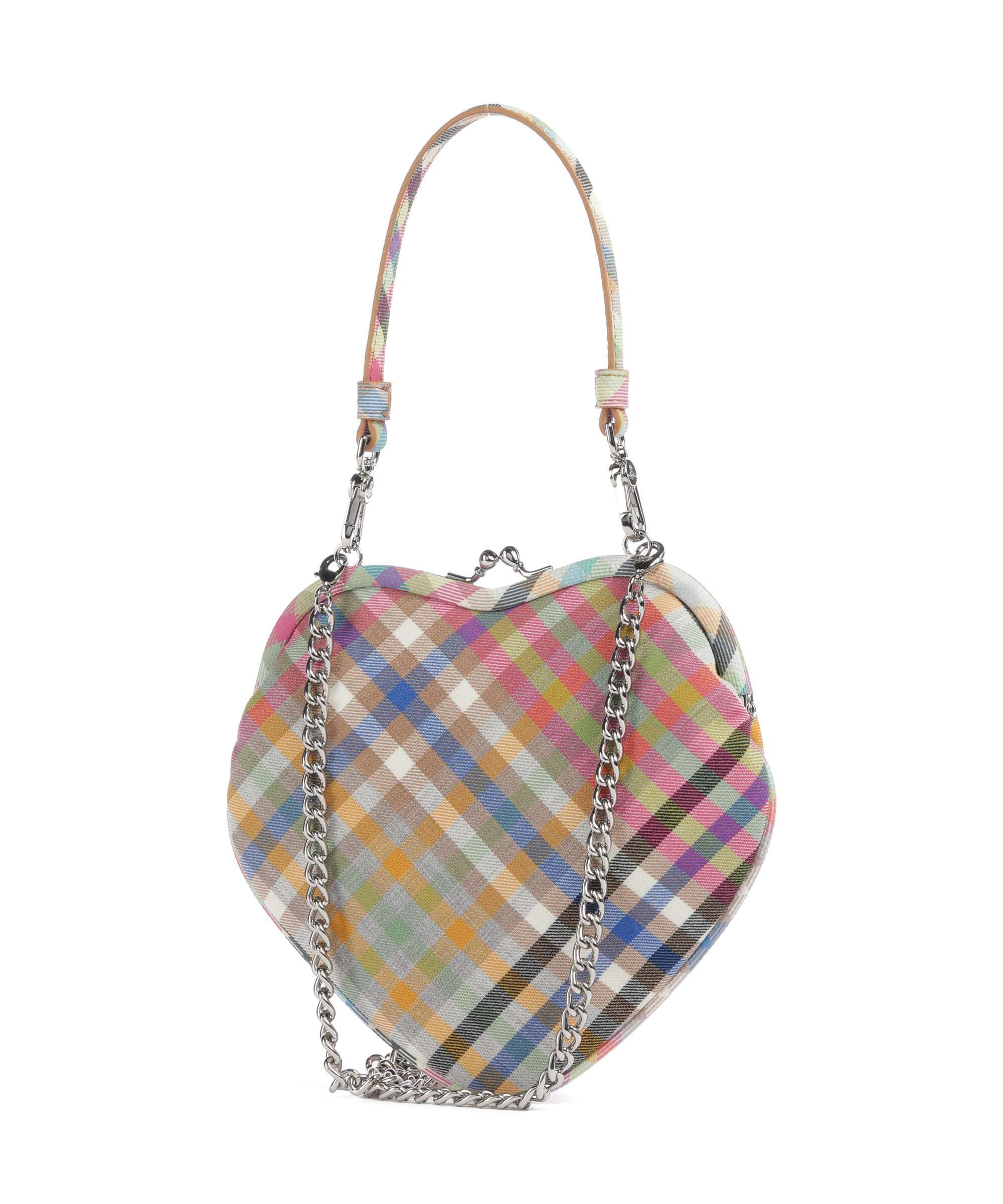 Vivienne Westwood Belle Heart Frame Heather Check Sac bandoulière multicolour - Image 2
