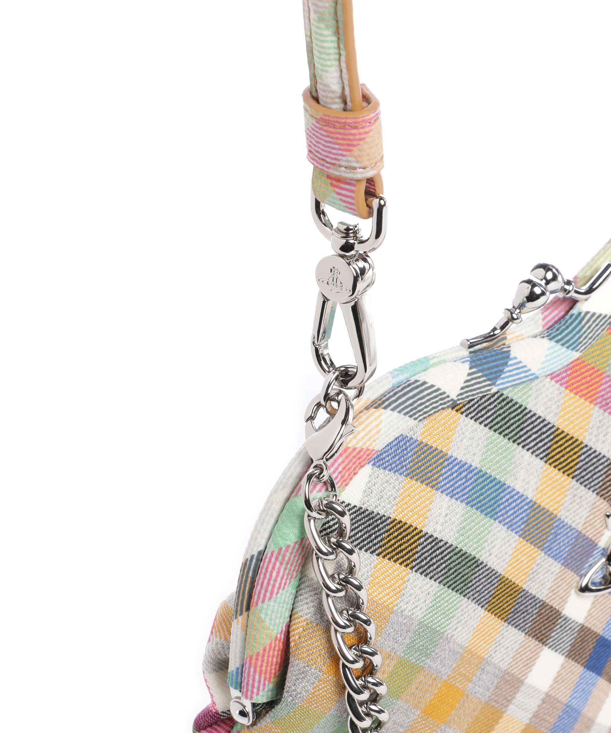 Vivienne Westwood Belle Heart Frame Heather Check Sac bandoulière multicolour - Image 4