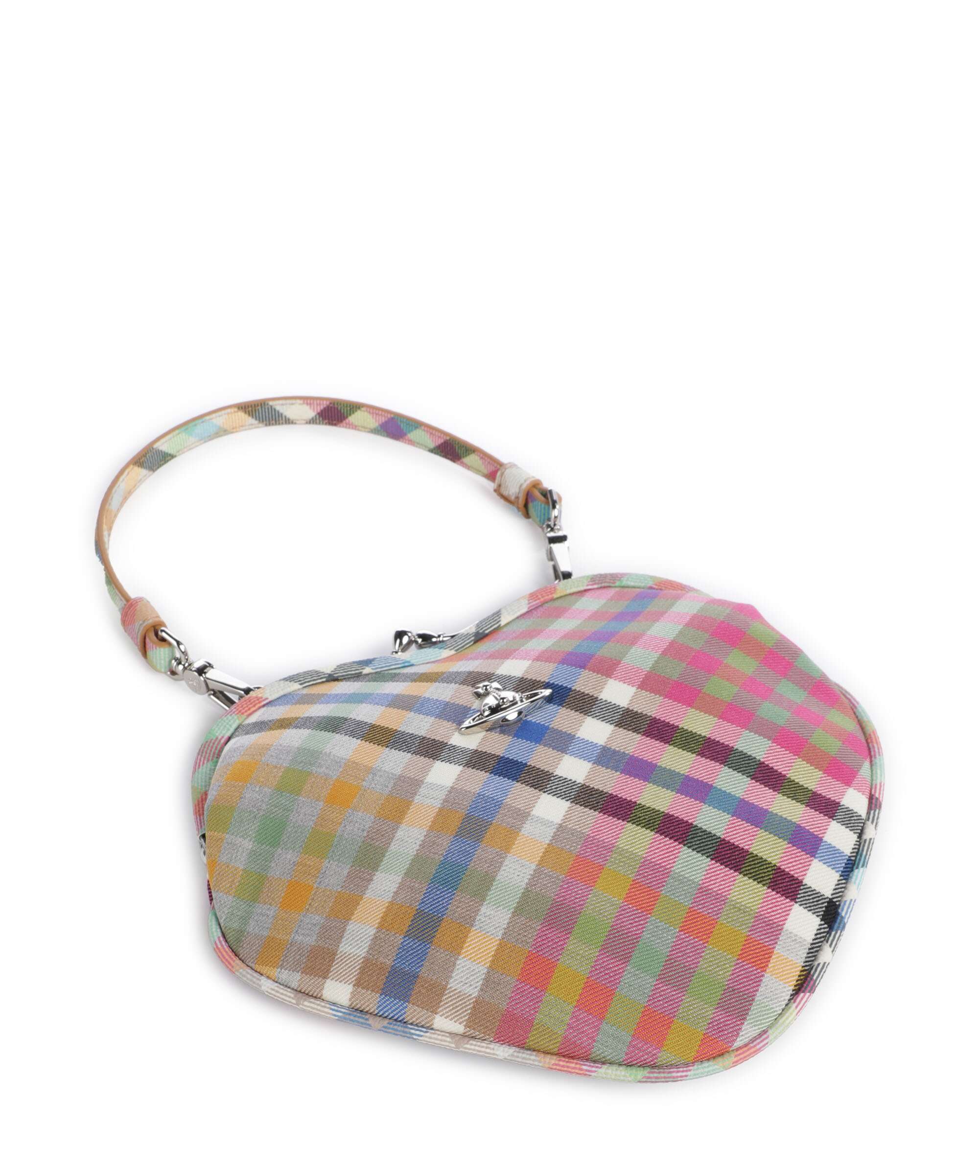 Vivienne Westwood Belle Heart Frame Heather Check Sac bandoulière multicolour - Image 5