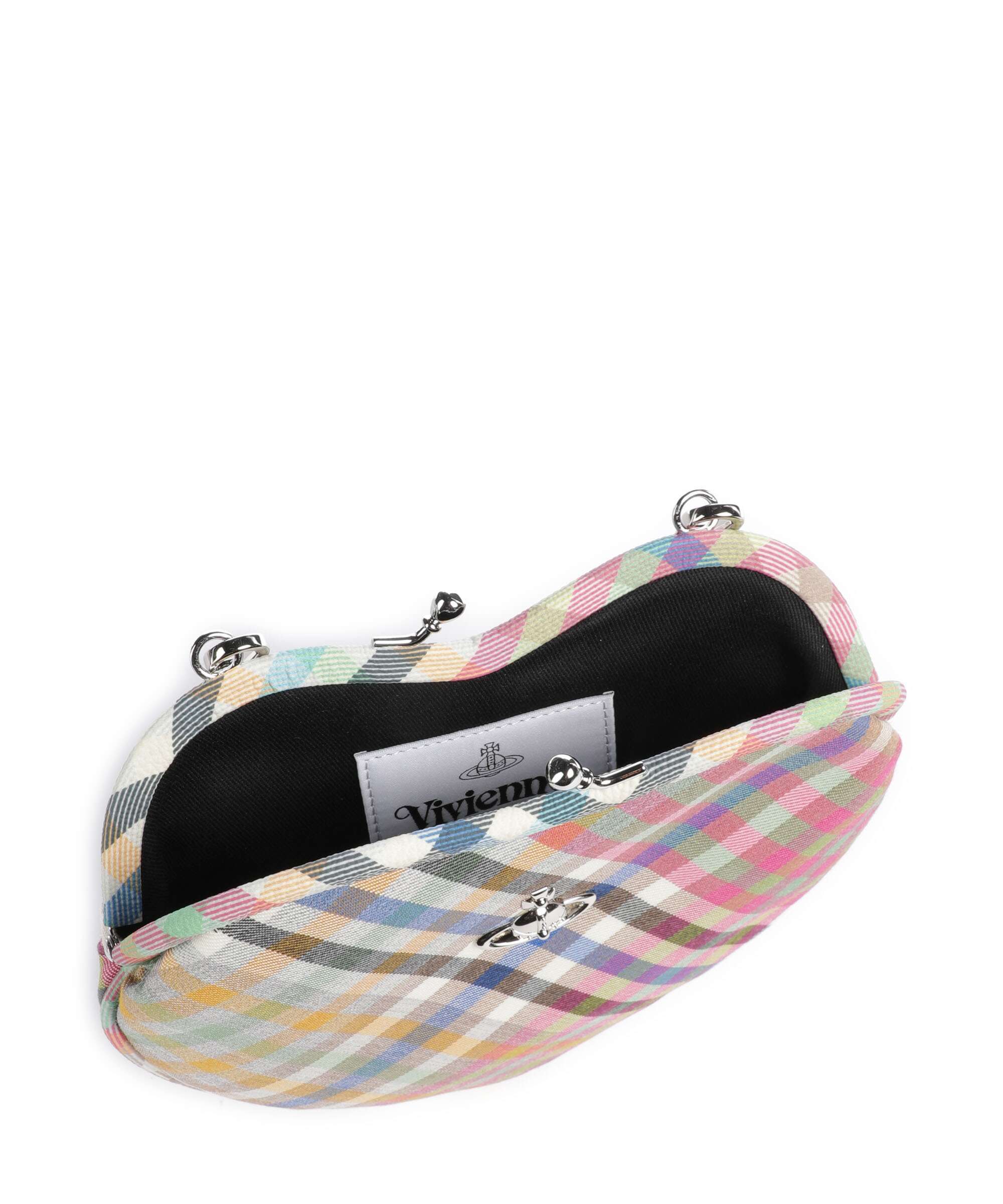 Vivienne Westwood Belle Heart Frame Heather Check Sac bandoulière multicolour - Image 6
