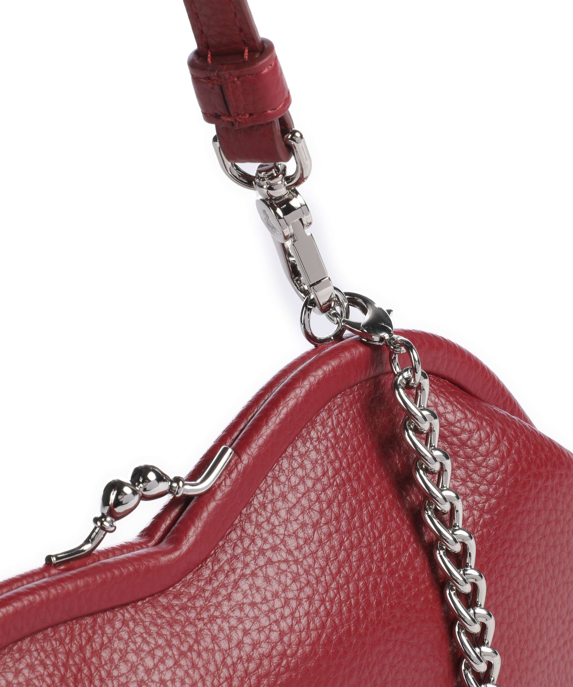 Vivienne Westwood Belle Heart Frame Re-Vegan Grain Sac porté épaule red - Image 4