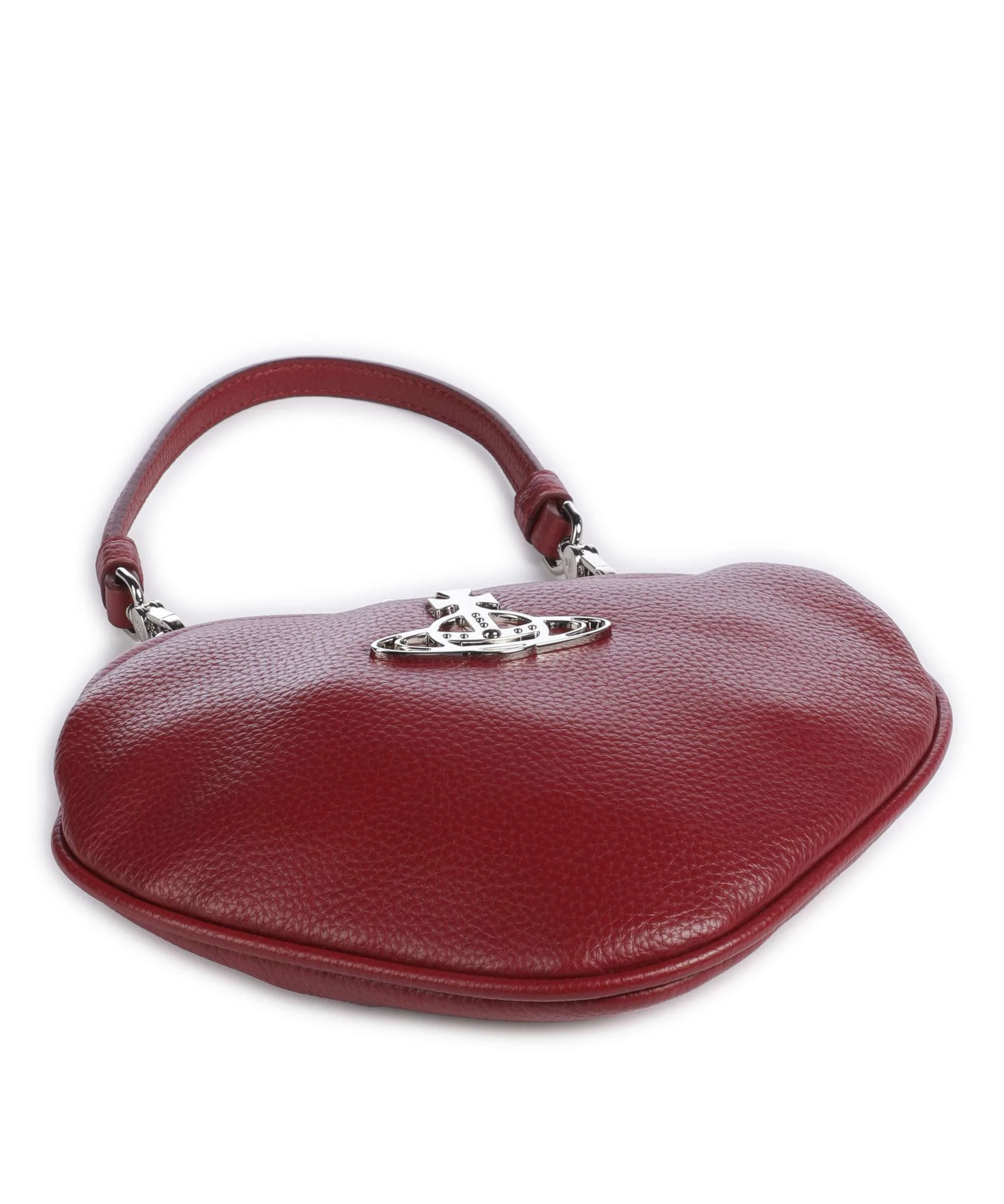 Vivienne Westwood Belle Heart Frame Re-Vegan Grain Sac porté épaule red - Image 5