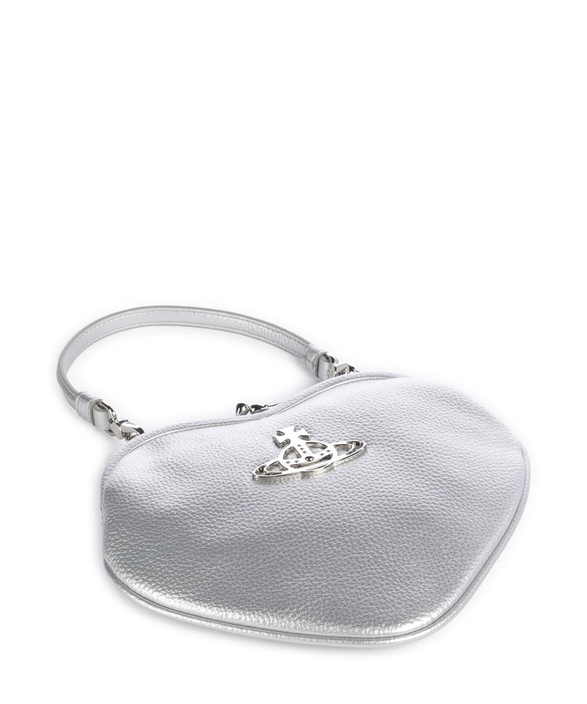 Vivienne Westwood Belle Heart Frame Re-Vegan Grain Sac porté épaule silver - Image 5