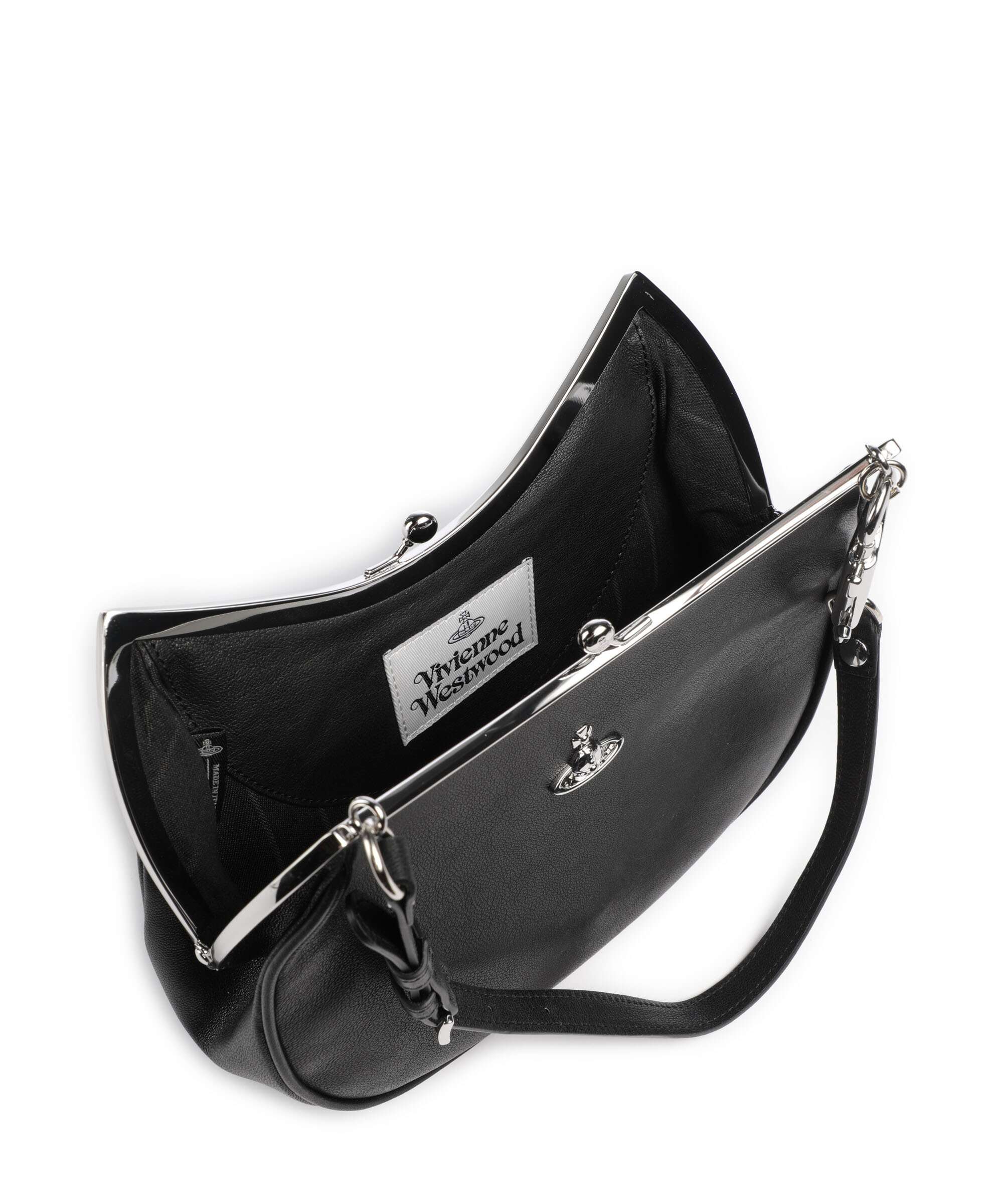 Vivienne Westwood Charm Frame Supple Sac porté épaule black - Image 6