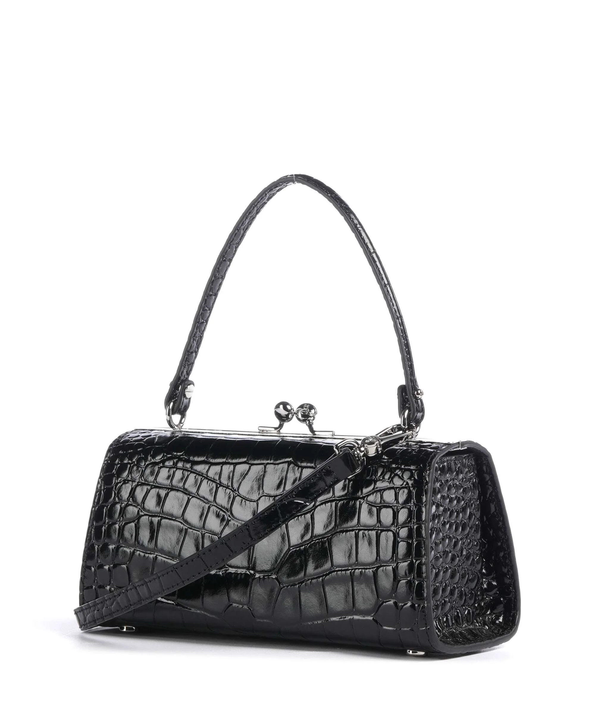 Vivienne Westwood Doll Frame Embossed Croc XL Sac à main black - Image 2