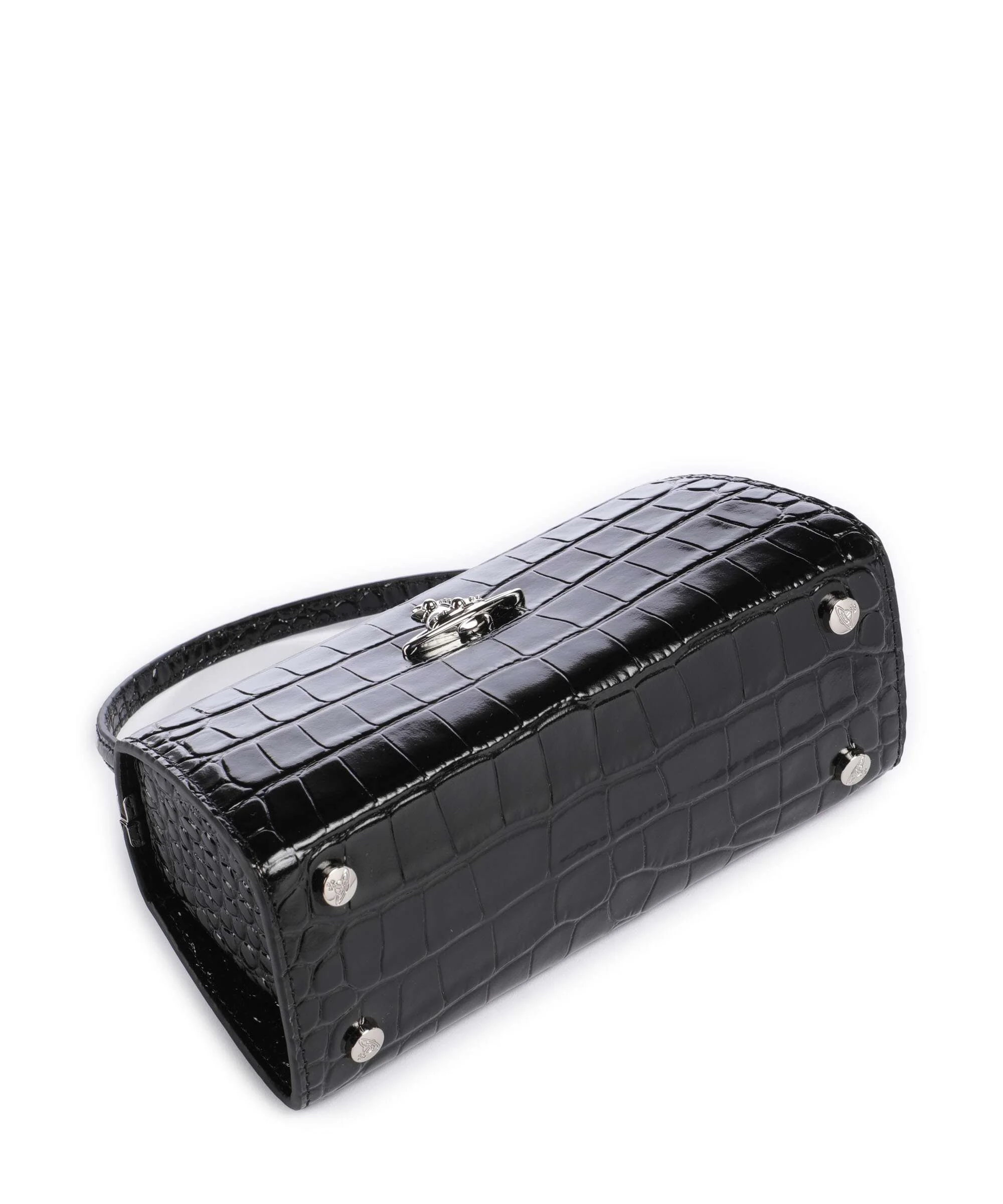 Vivienne Westwood Doll Frame Embossed Croc XL Sac à main black - Image 4