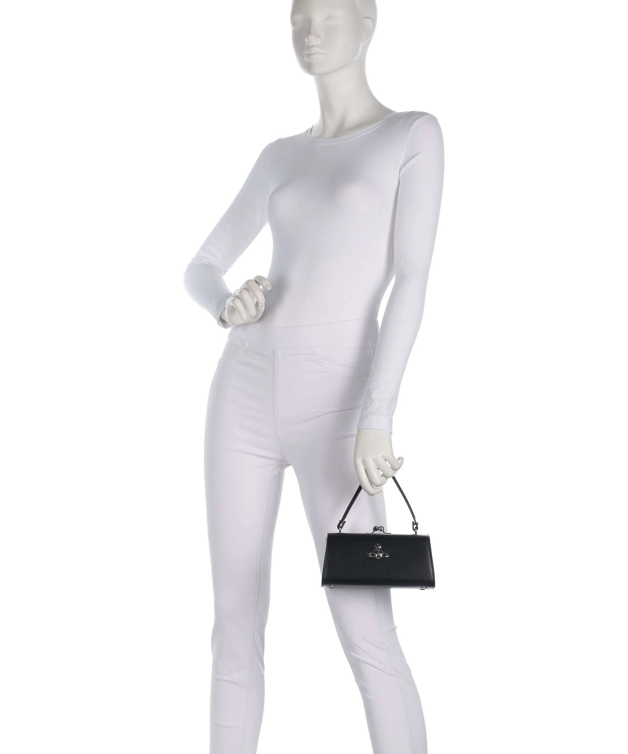 Vivienne Westwood Doll Frame Smooth XL Sac à main black - Image 3