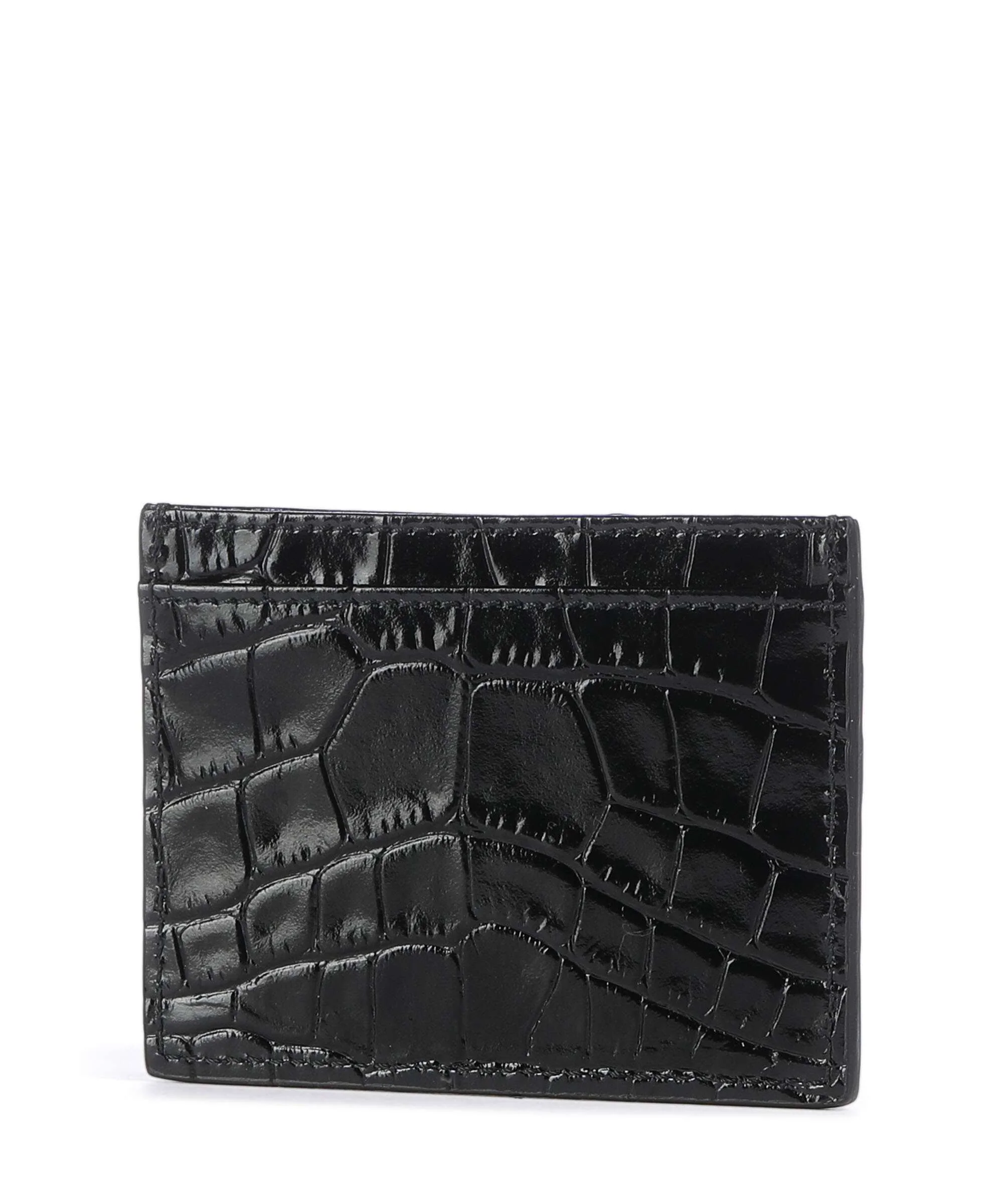 Vivienne Westwood Embossed Croc Étui à cartes crédit black - Image 2