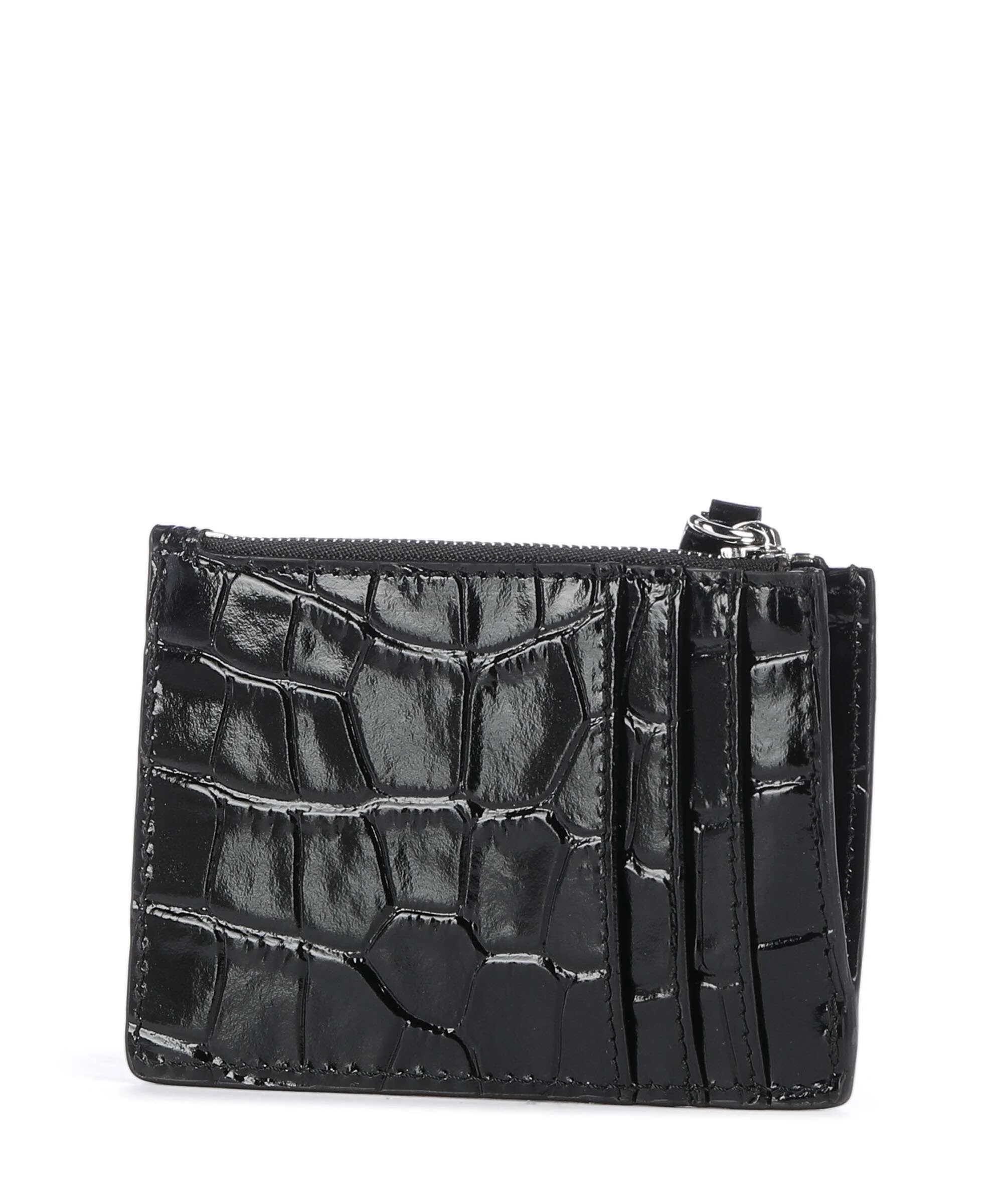 Vivienne Westwood Embossed Croc Slim Étui à cartes crédit black - Image 2