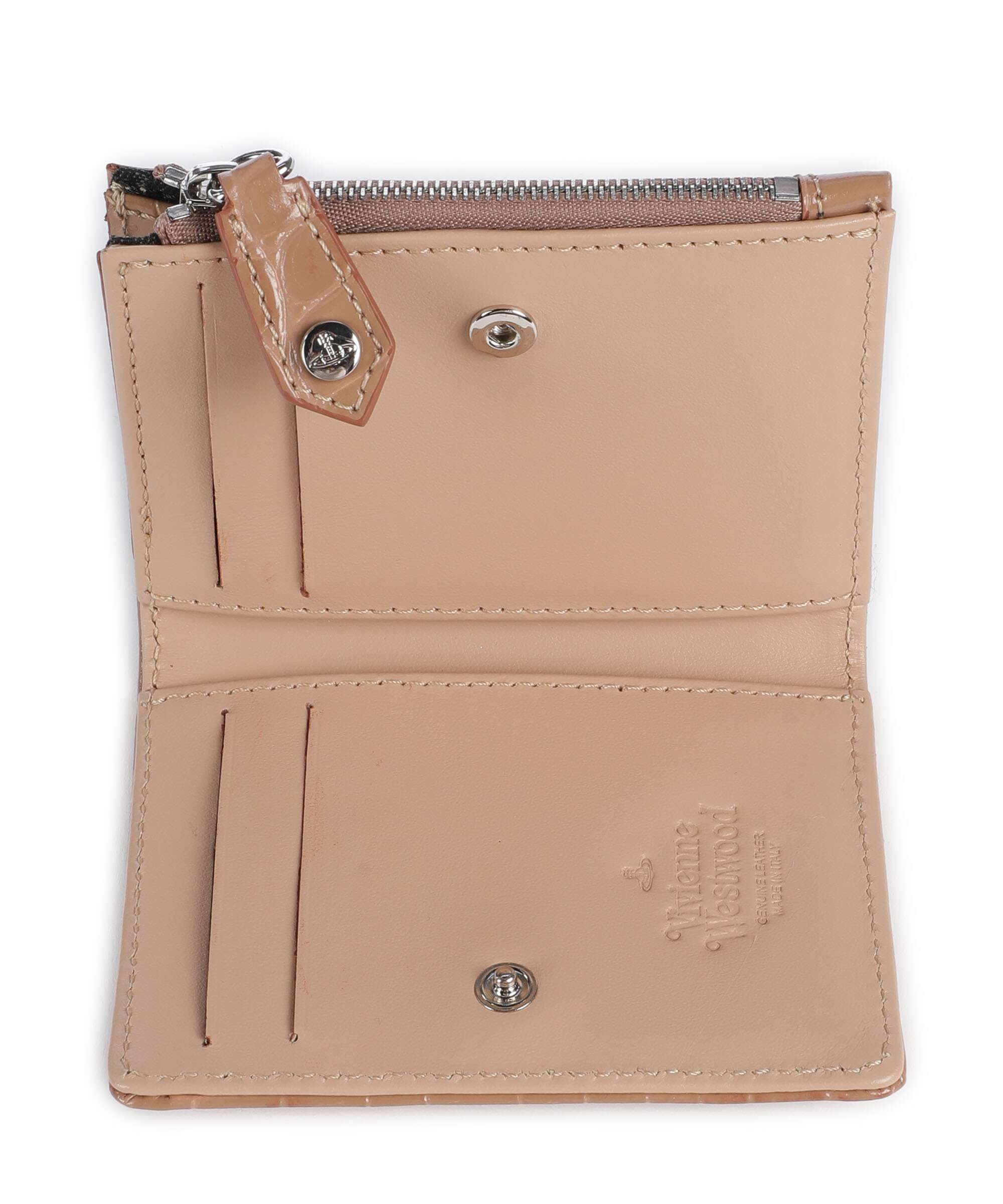 Vivienne Westwood Embossed Croc Slim Portefeuille dusty pink - Image 2