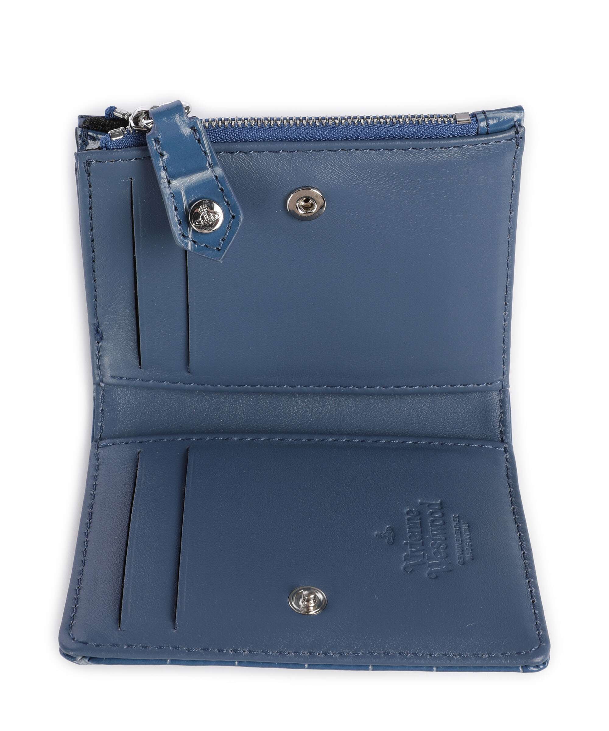 Vivienne Westwood Embossed Croc Slim Portefeuille blue - Image 2