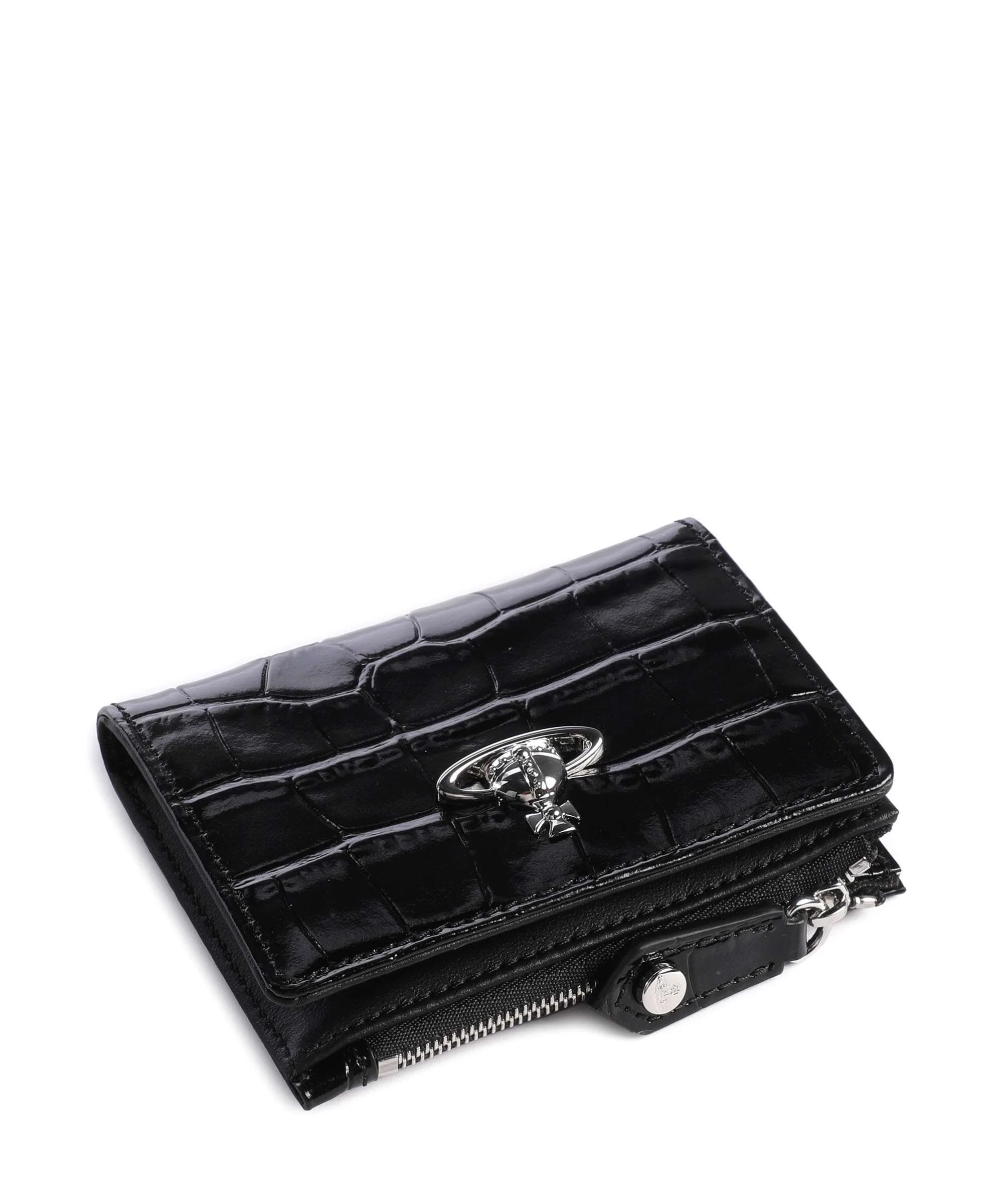 Vivienne Westwood Embossed Croc Slim Portefeuille black - Image 4