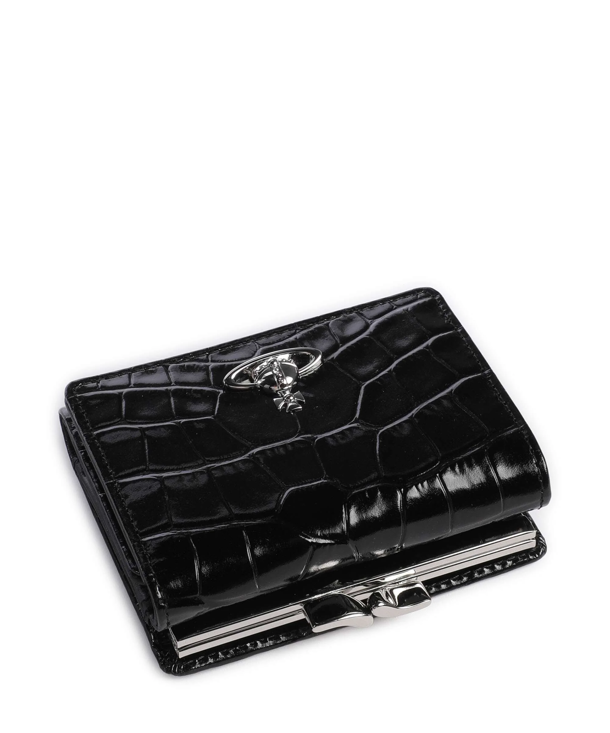 Vivienne Westwood Frame Embossed Croc Small Portefeuille black - Image 5