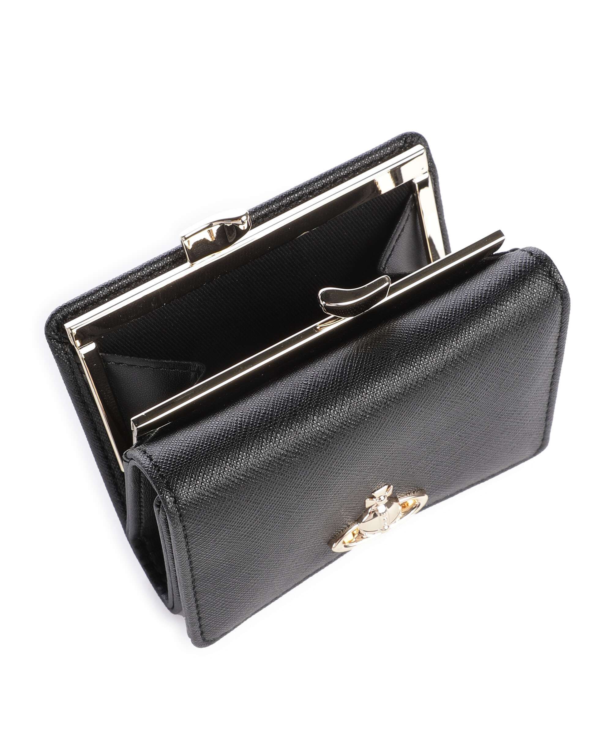 Vivienne Westwood Frame Saffiano Small Portefeuille black - Image 3