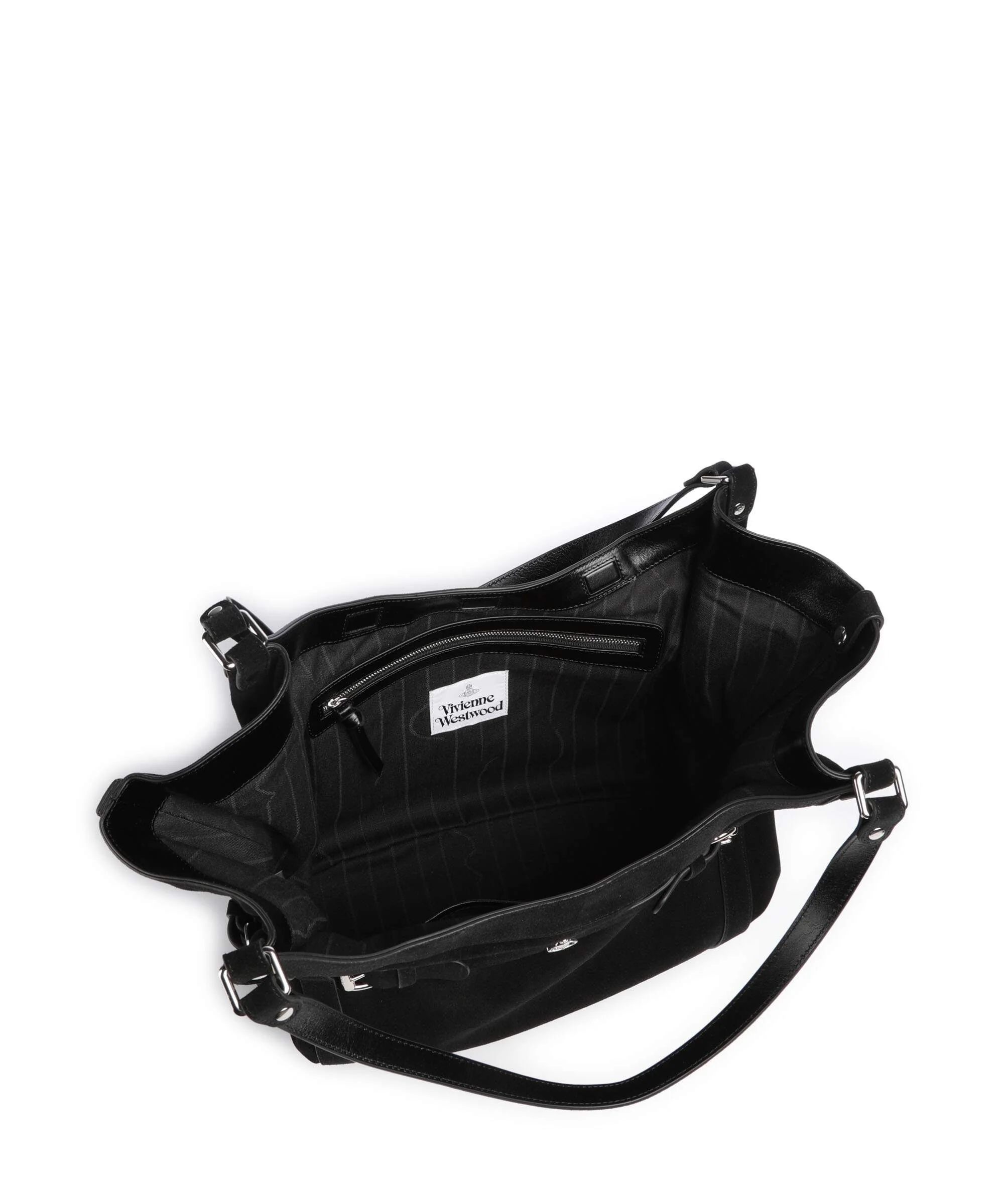 Vivienne Westwood Frankie Suede Large Cabas black - Image 6