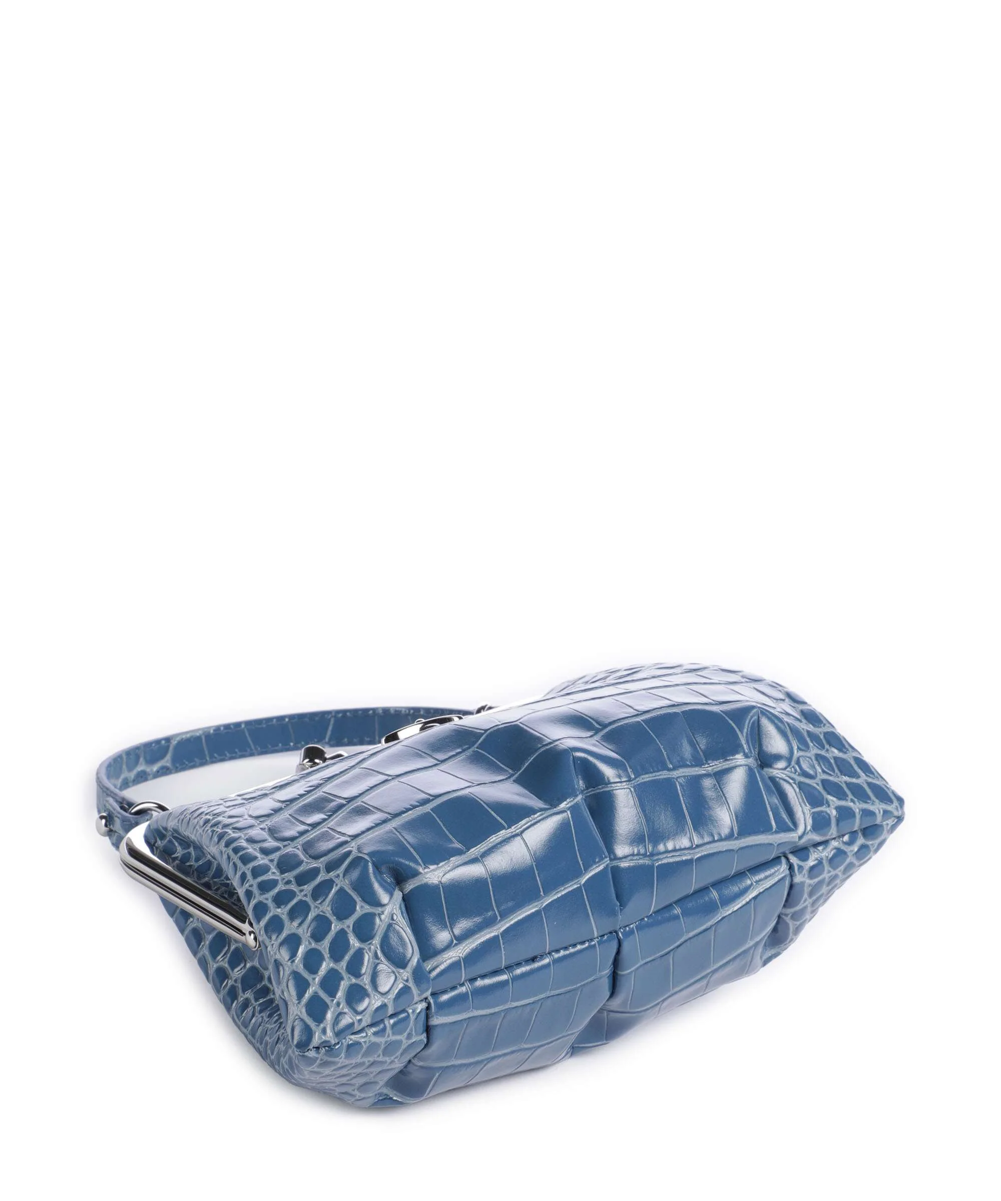 Vivienne Westwood Granny Frame Embossed Croc Sac à main blue - Image 4