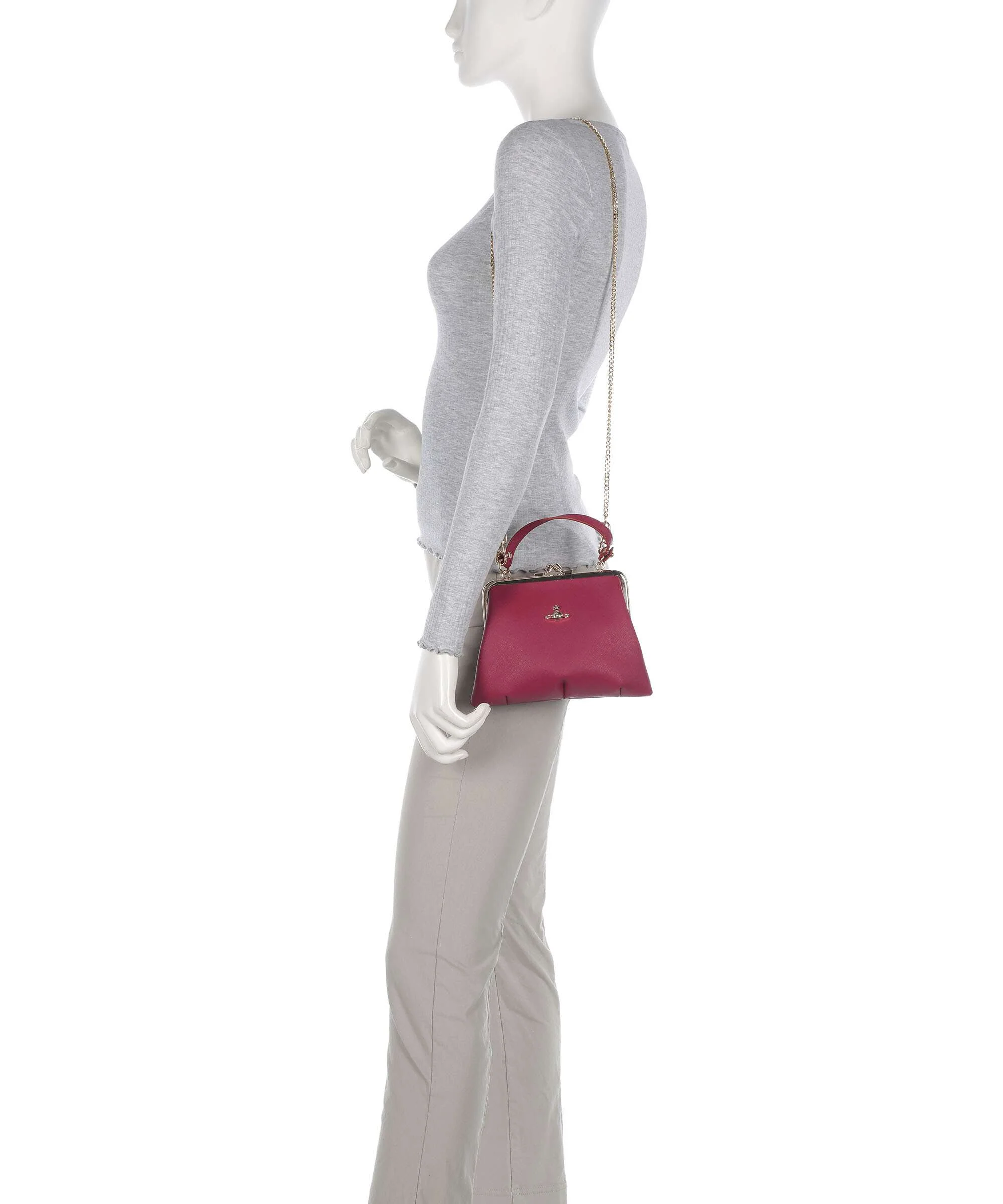 Vivienne Westwood Granny Frame Saffiano Sac bandoulière red - Image 3