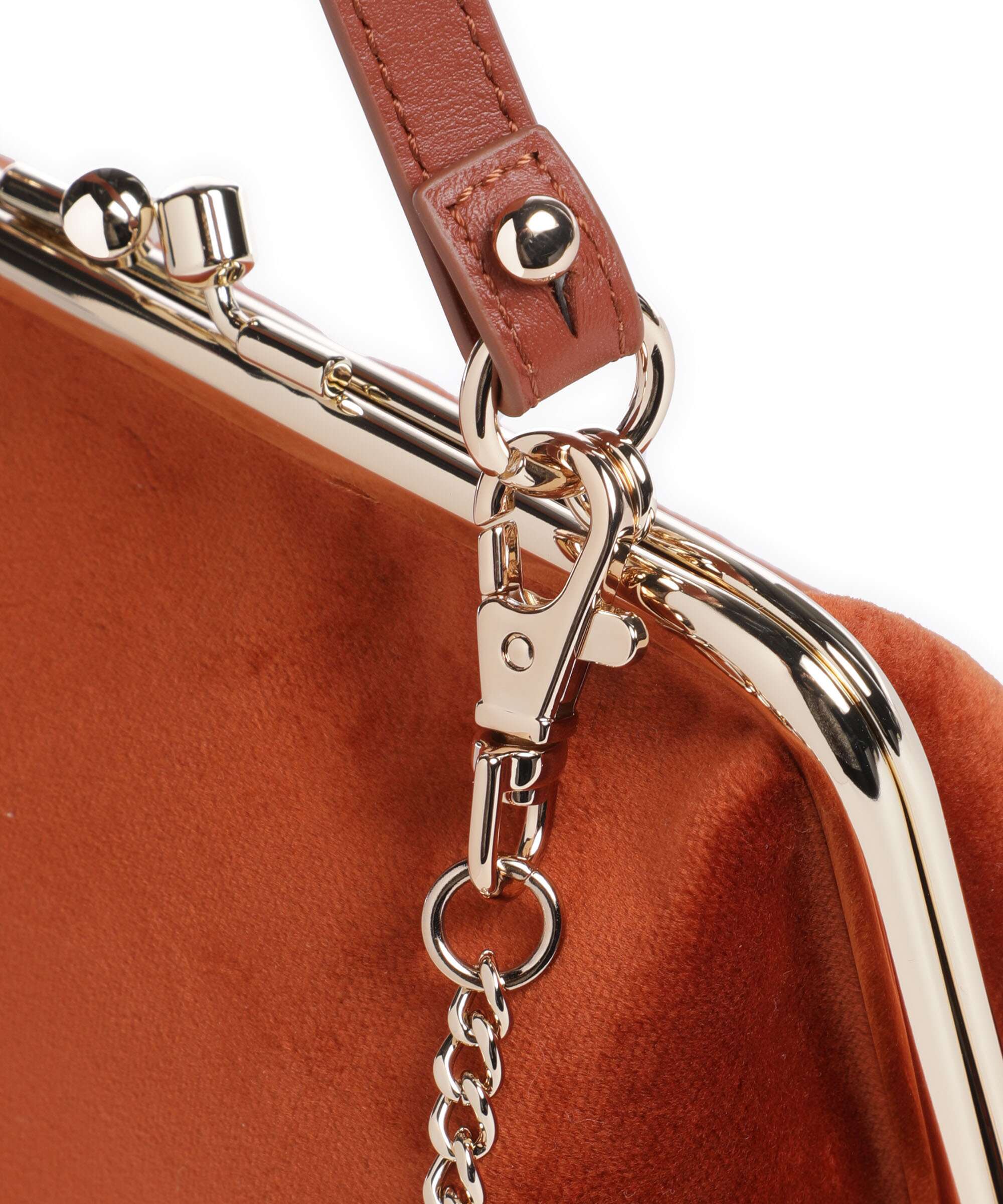 Vivienne Westwood Granny Frame Velvet Sac bandoulière burnt orange - Image 4