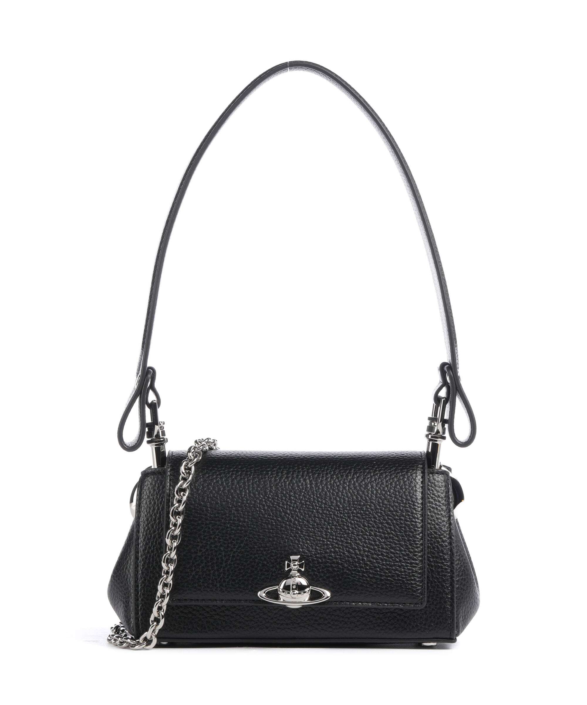 Vivienne Westwood Hazel Grain Small Sac porté épaule black