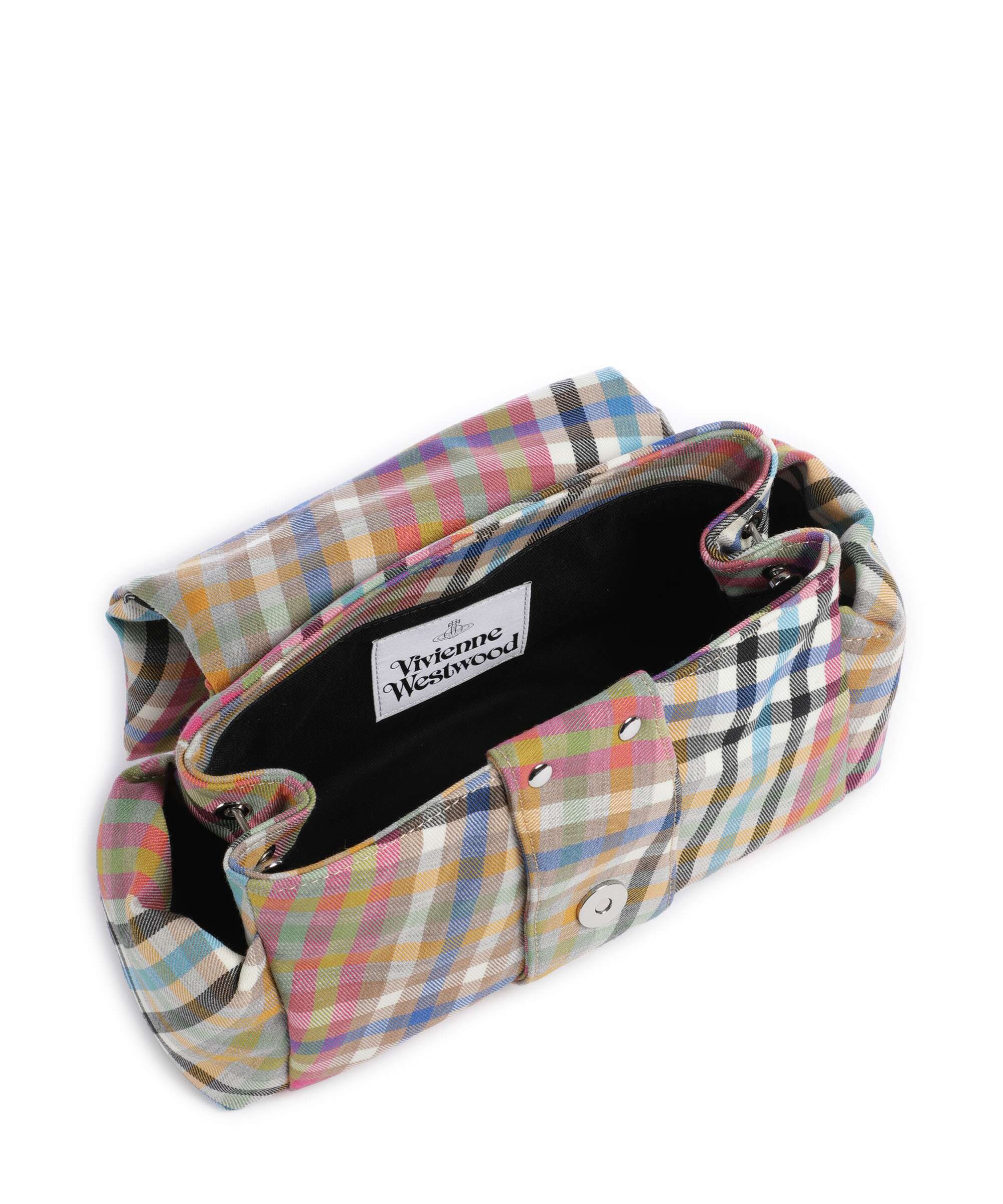 Vivienne Westwood Hazel Heather Check Treasure Sac porté épaule multicolour - Image 6