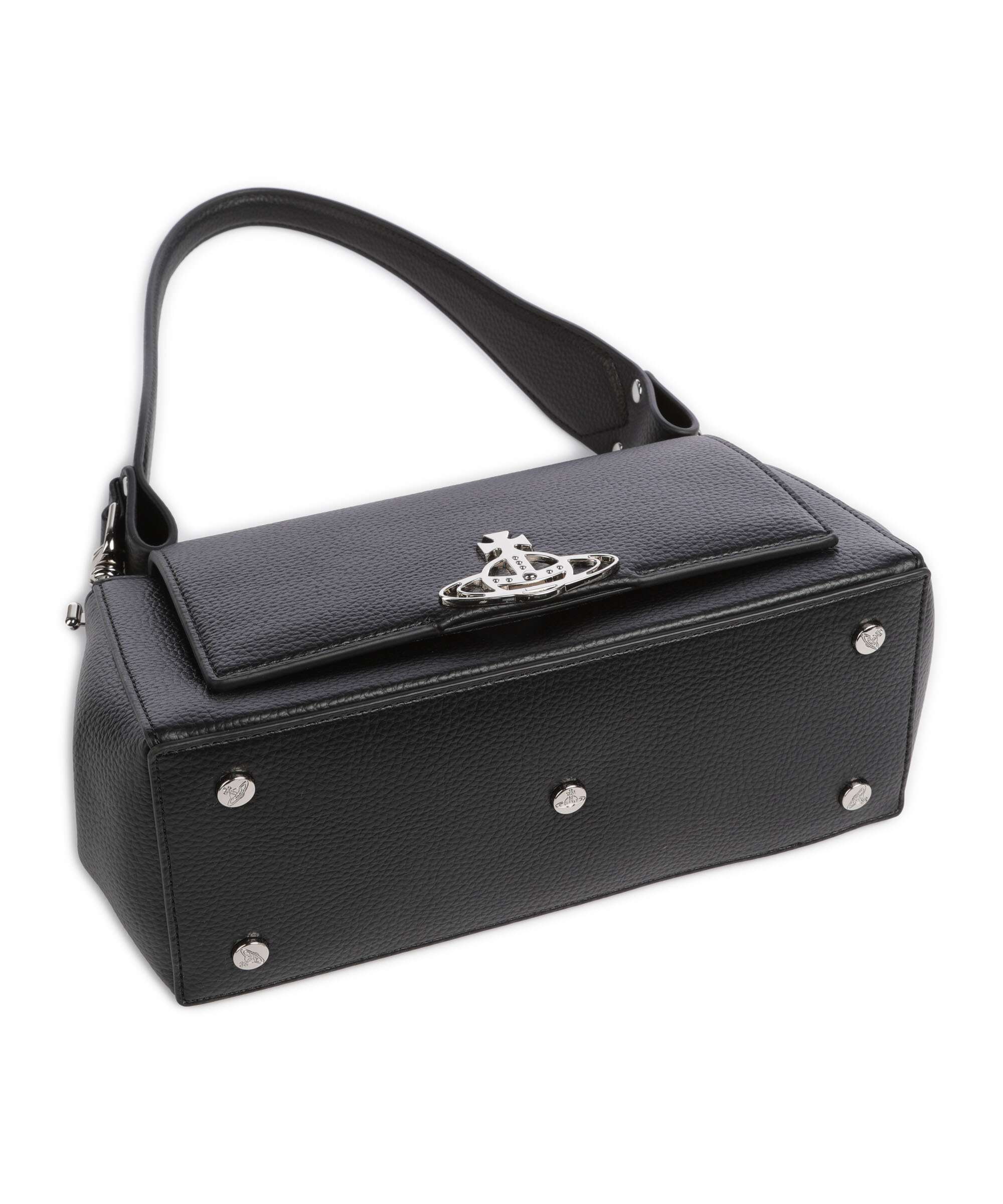 Vivienne Westwood Hazel Re-Vegan Grain Medium Sac porté épaule black - Image 5