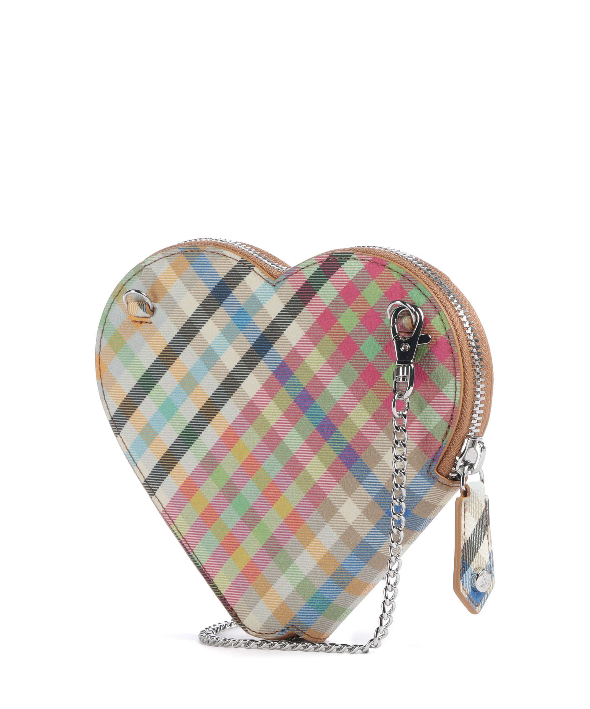 Vivienne Westwood Heart Buccia D'Arancia Sac bandoulière heather plaid - Image 2