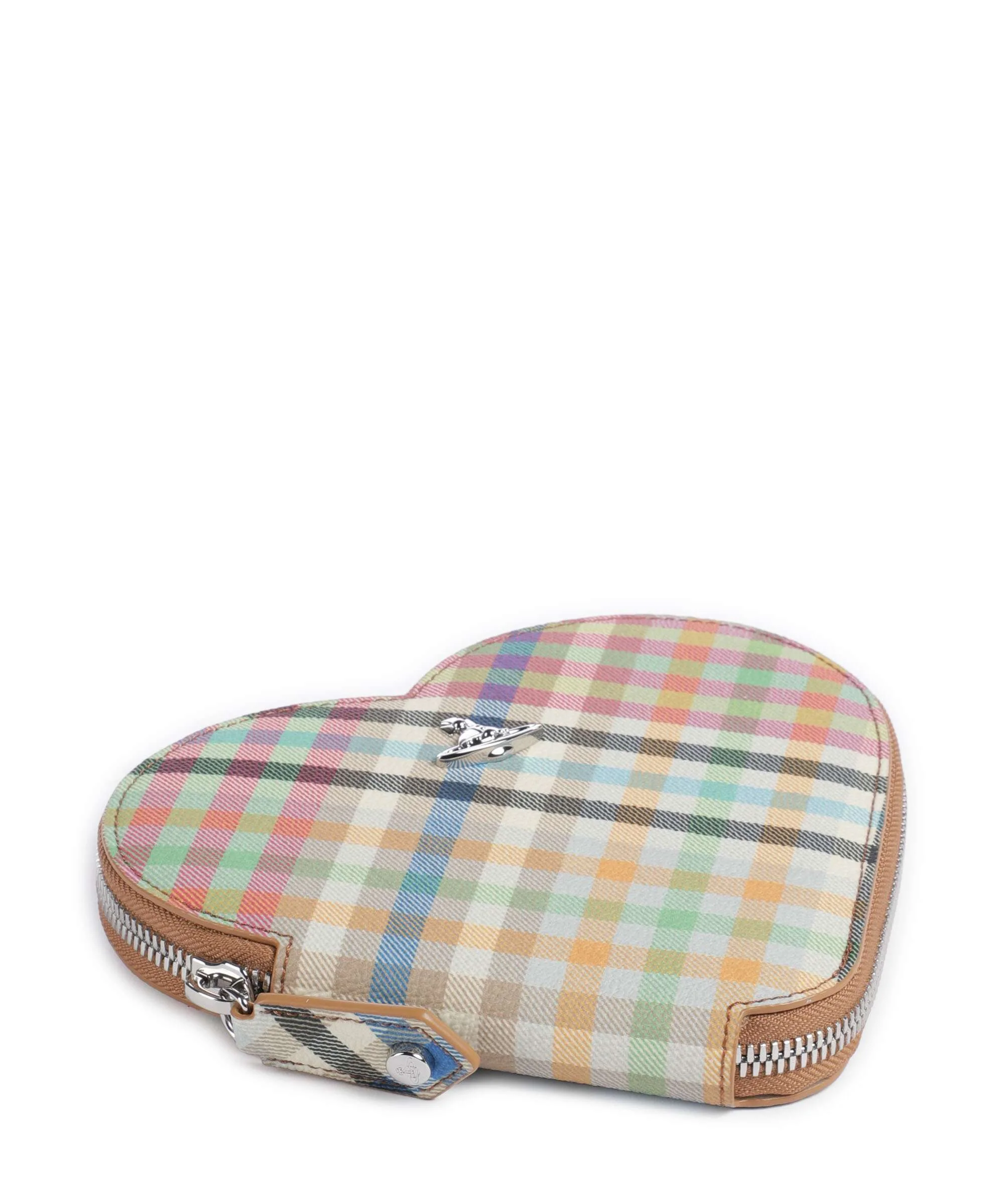 Vivienne Westwood Heart Buccia D'Arancia Sac bandoulière heather plaid - Image 4