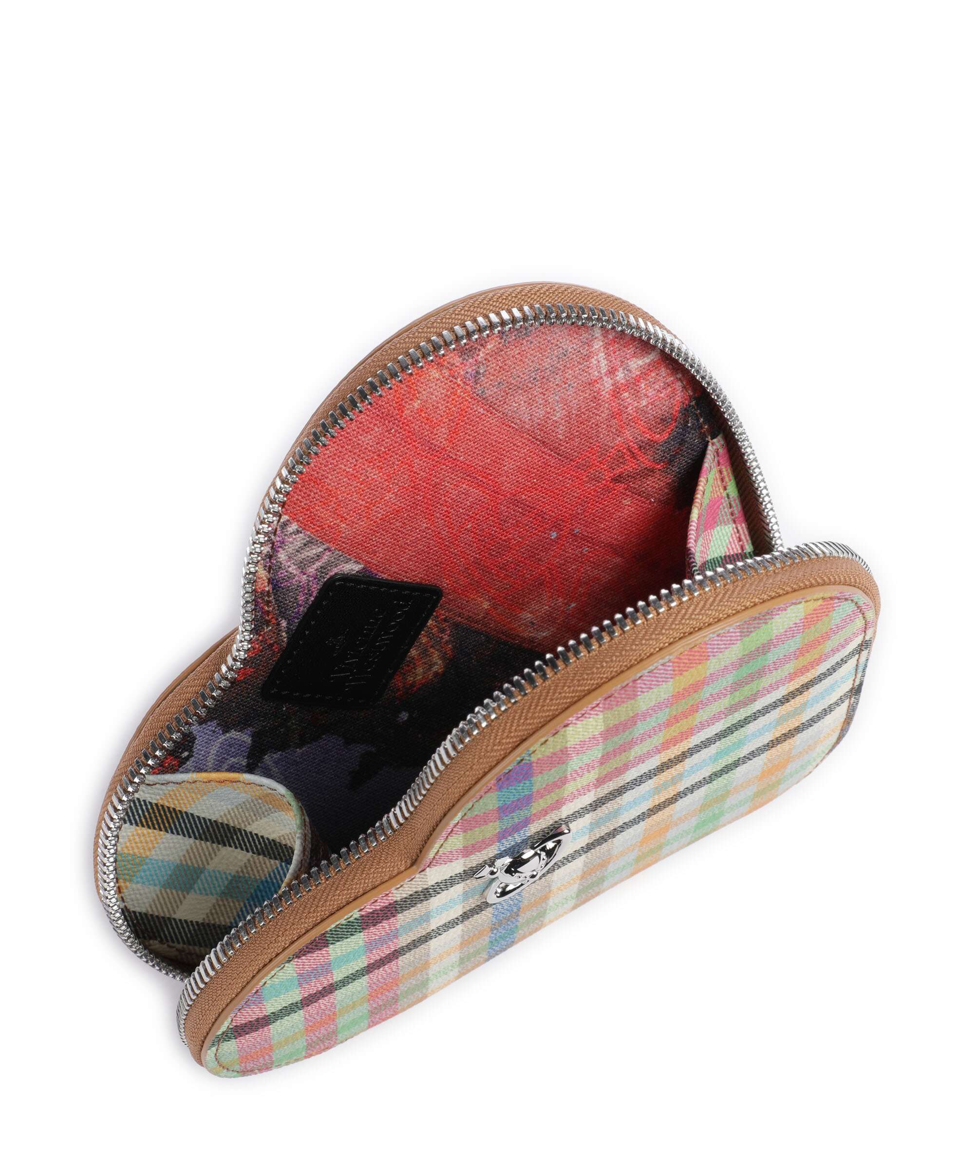 Vivienne Westwood Heart Buccia D'Arancia Sac bandoulière heather plaid - Image 5