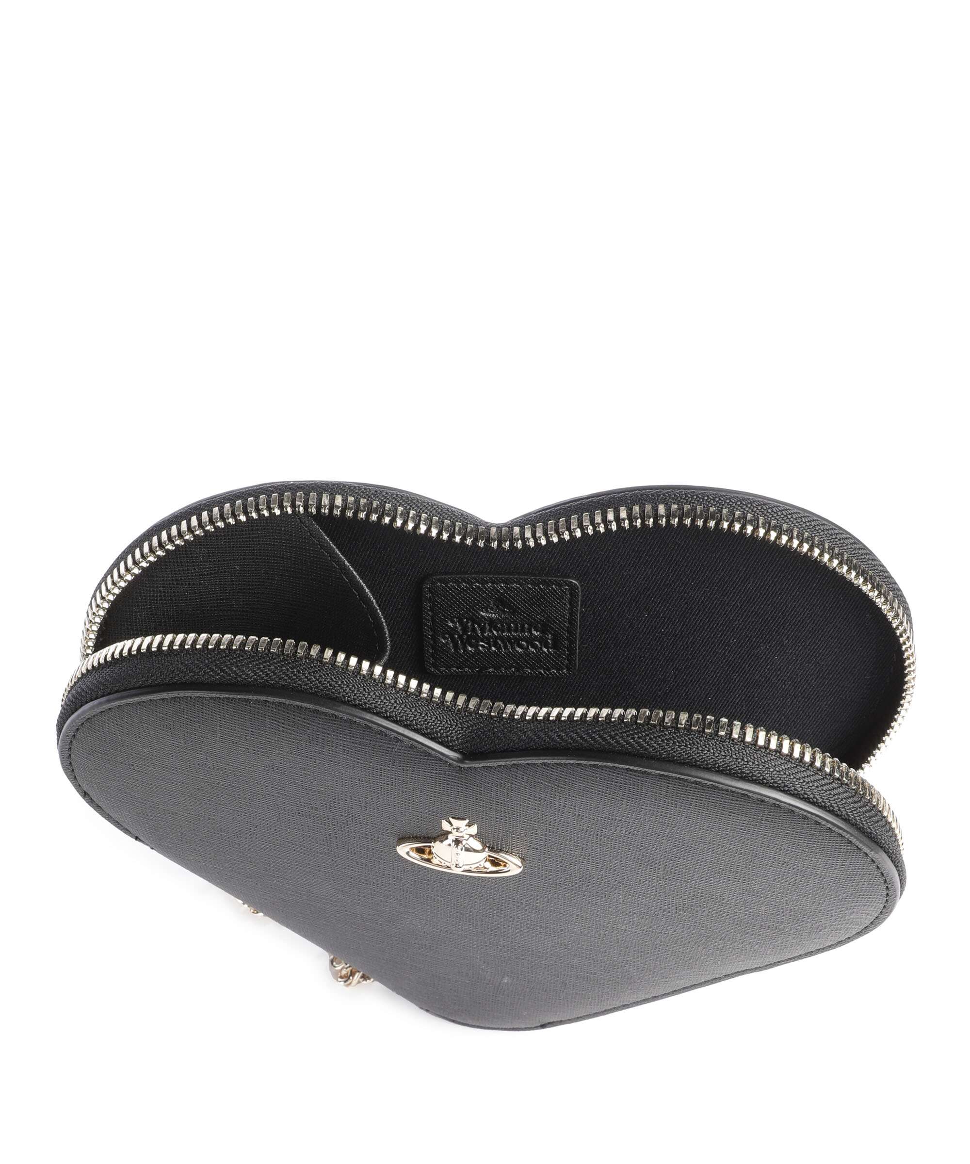 Vivienne Westwood Heart Saffiano Biogreen Sac bandoulière black - Image 5