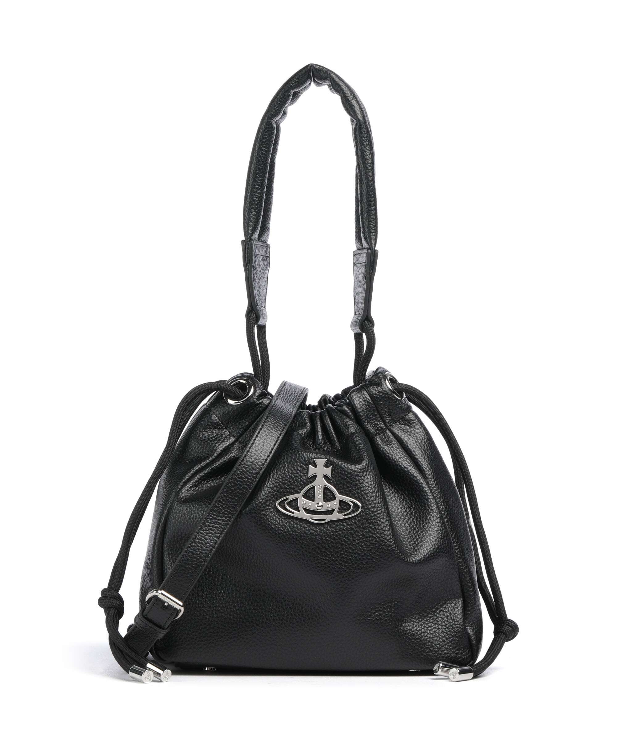 Vivienne Westwood Hilary Grain Small Sac seau black