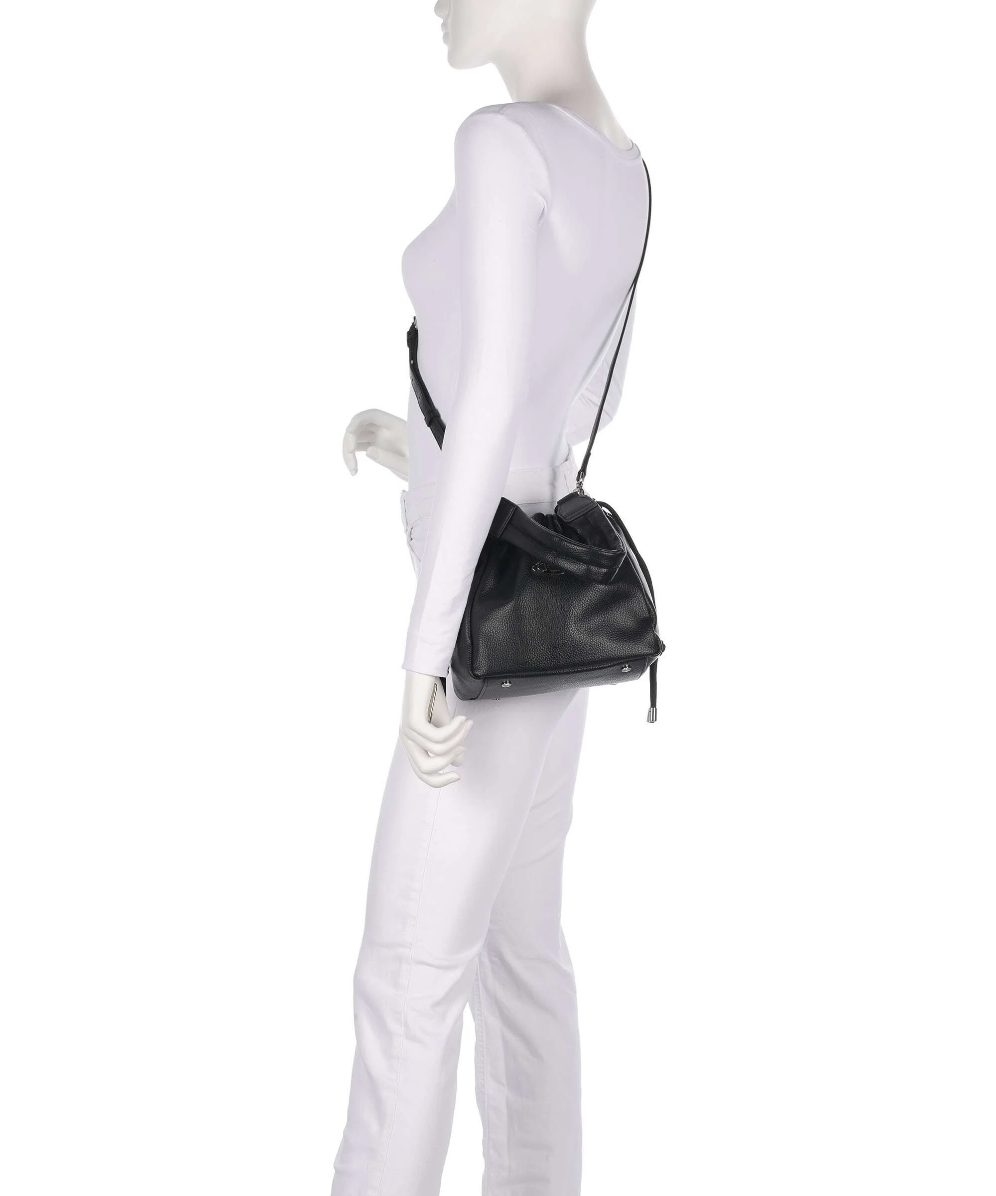 Vivienne Westwood Hilary Grain Small Sac seau black - Image 3