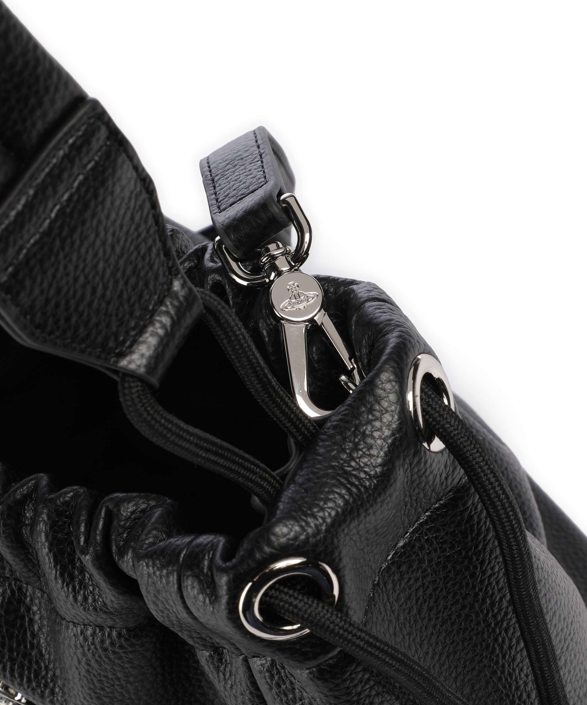 Vivienne Westwood Hilary Grain Small Sac seau black - Image 5