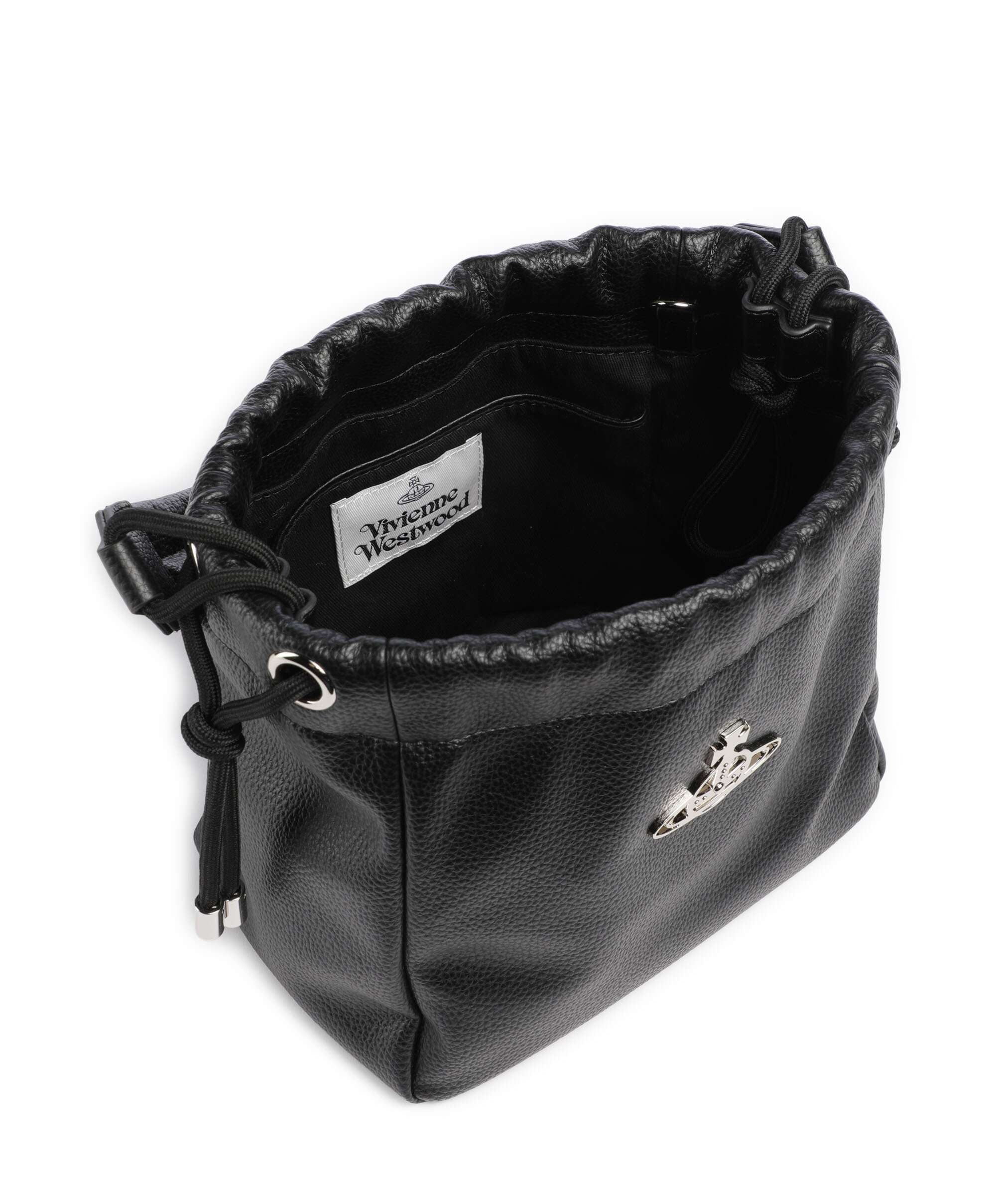 Vivienne Westwood Hilary Grain Small Sac seau black - Image 7