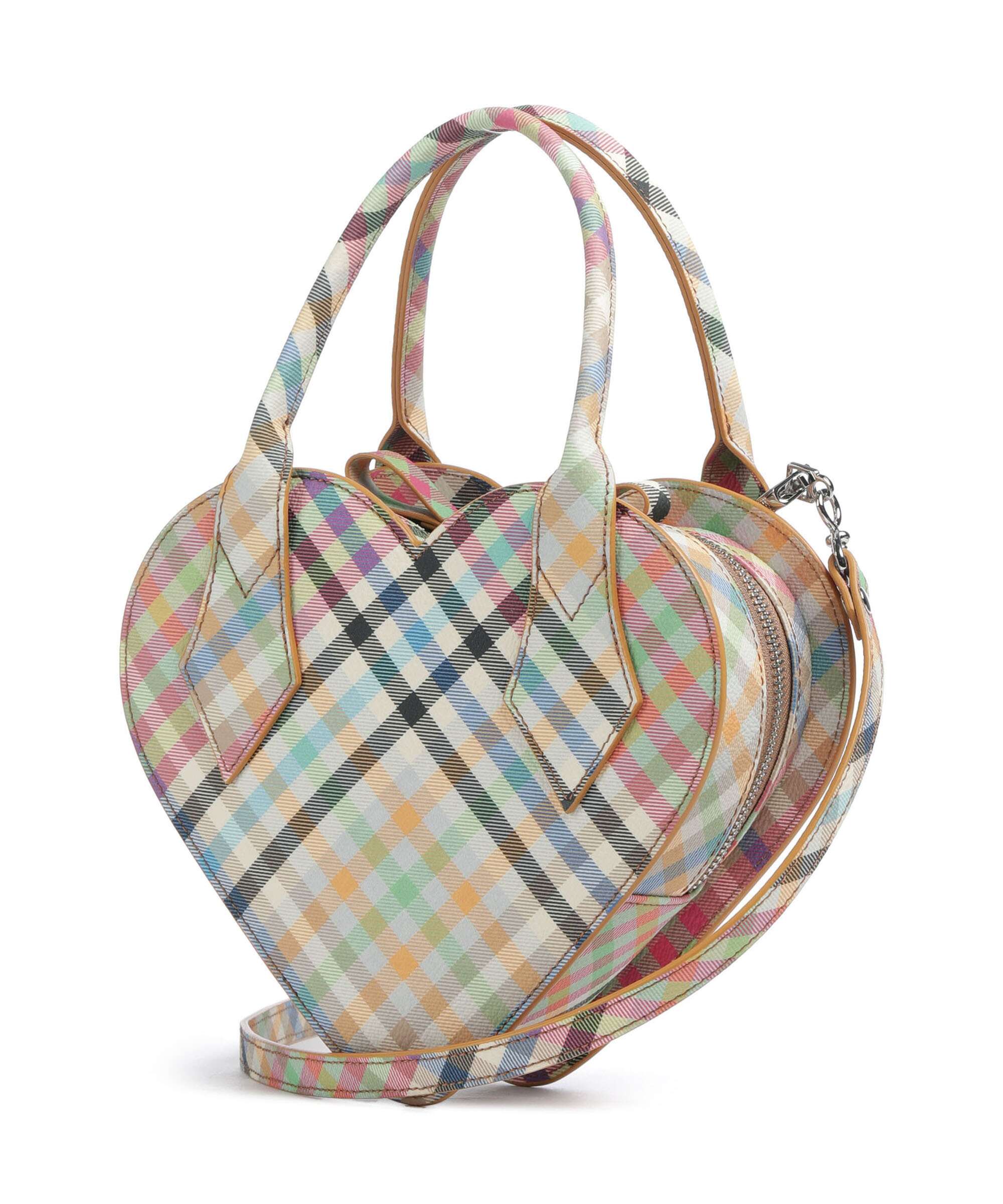 Vivienne Westwood Josephine Heart Buccia D'Arancia Sac à main heather plaid - Image 2