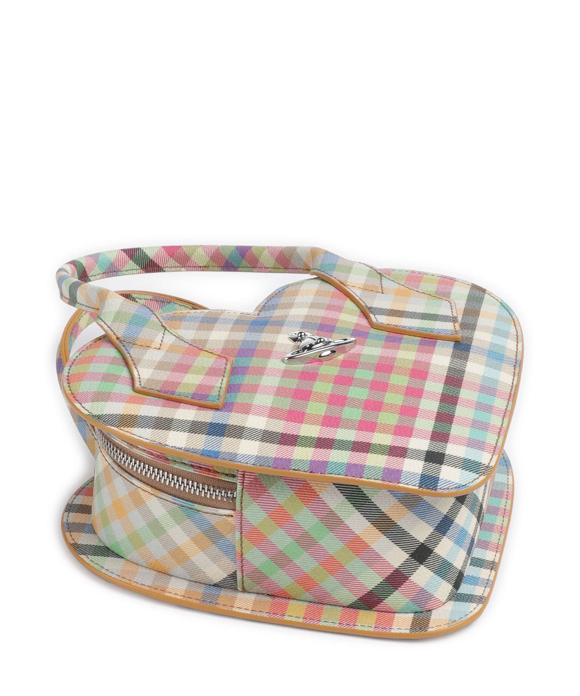 Vivienne Westwood Josephine Heart Buccia D'Arancia Sac à main heather plaid - Image 4