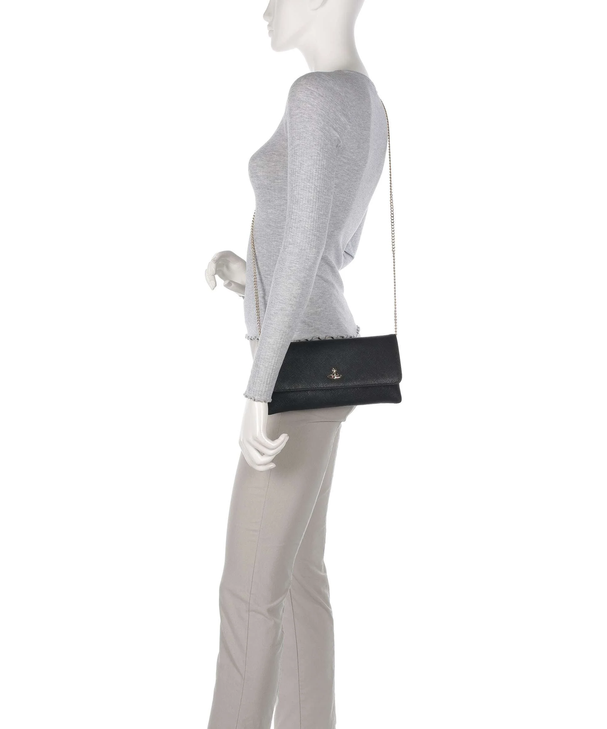 Vivienne Westwood Saffiano Sac bandoulière black - Image 4