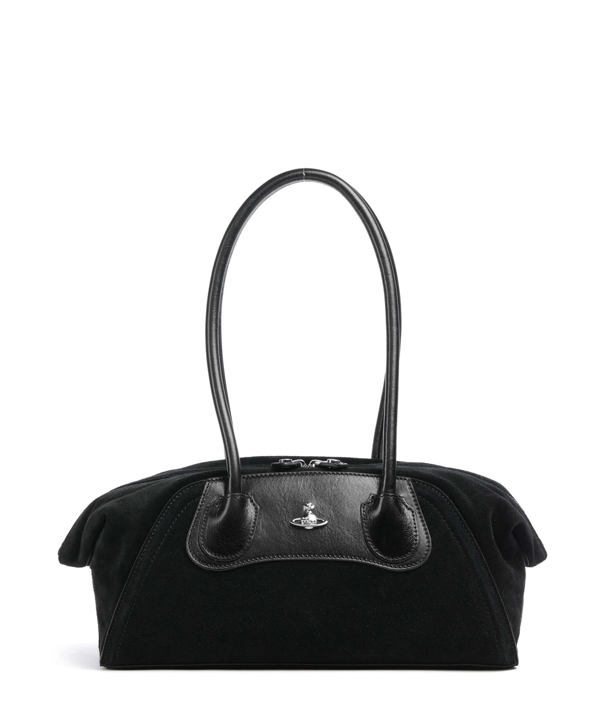 Vivienne Westwood Shirley Suede Small Sac porté épaule black