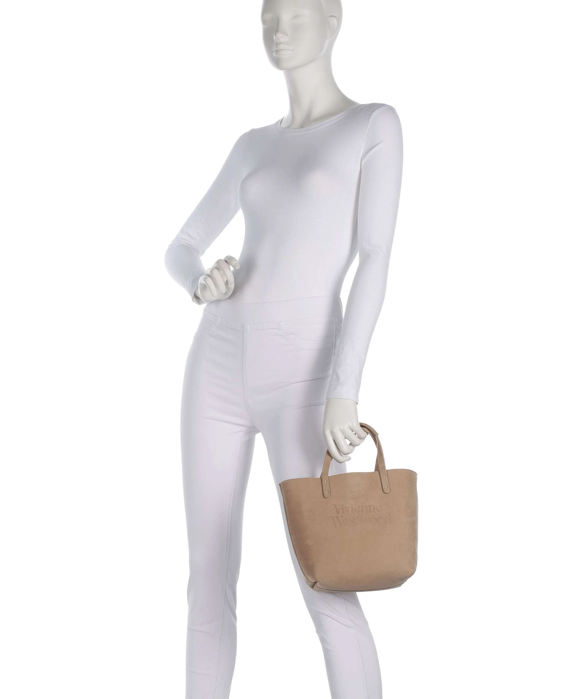 Vivienne Westwood Studio Nubuck Small Sac à main beige - Image 3