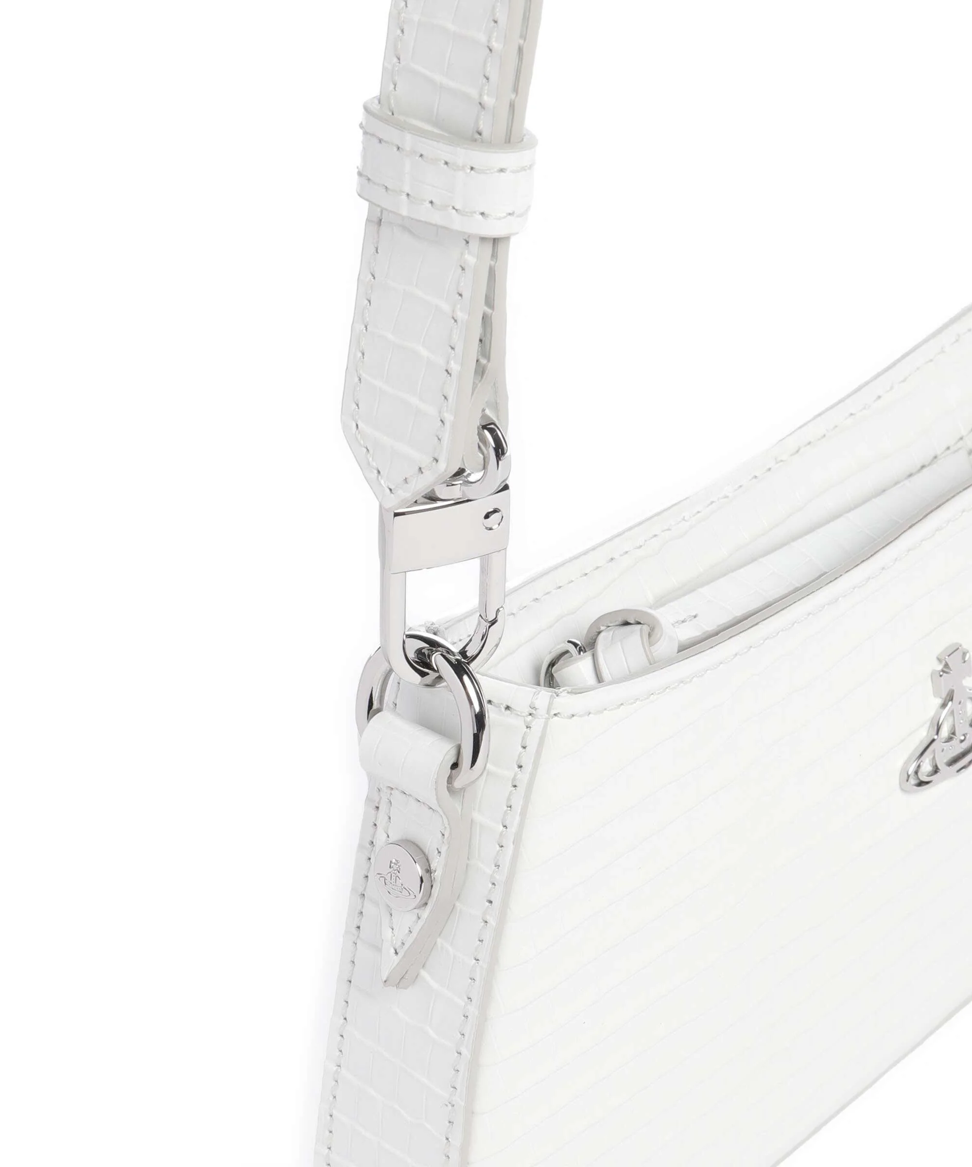 Vivienne Westwood Tasha Embossed Croc Mini Sac porté épaule white - Image 4