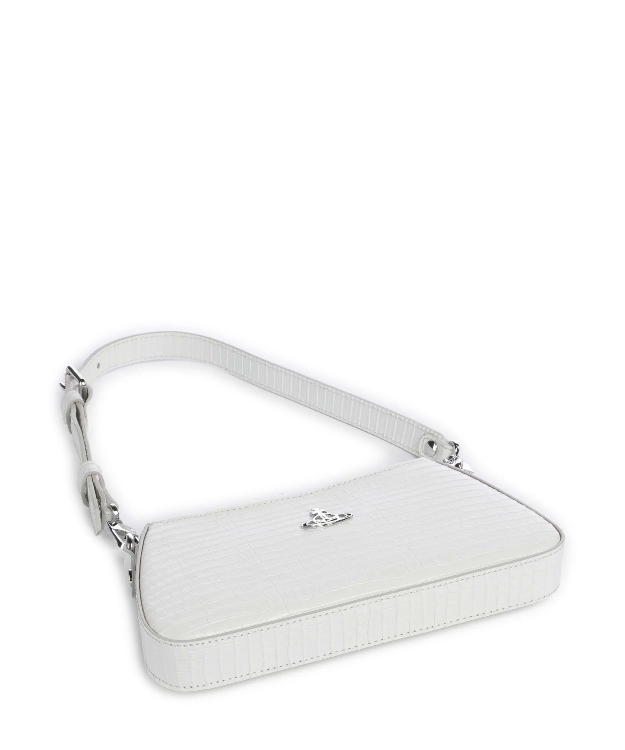 Vivienne Westwood Tasha Embossed Croc Mini Sac porté épaule white - Image 5