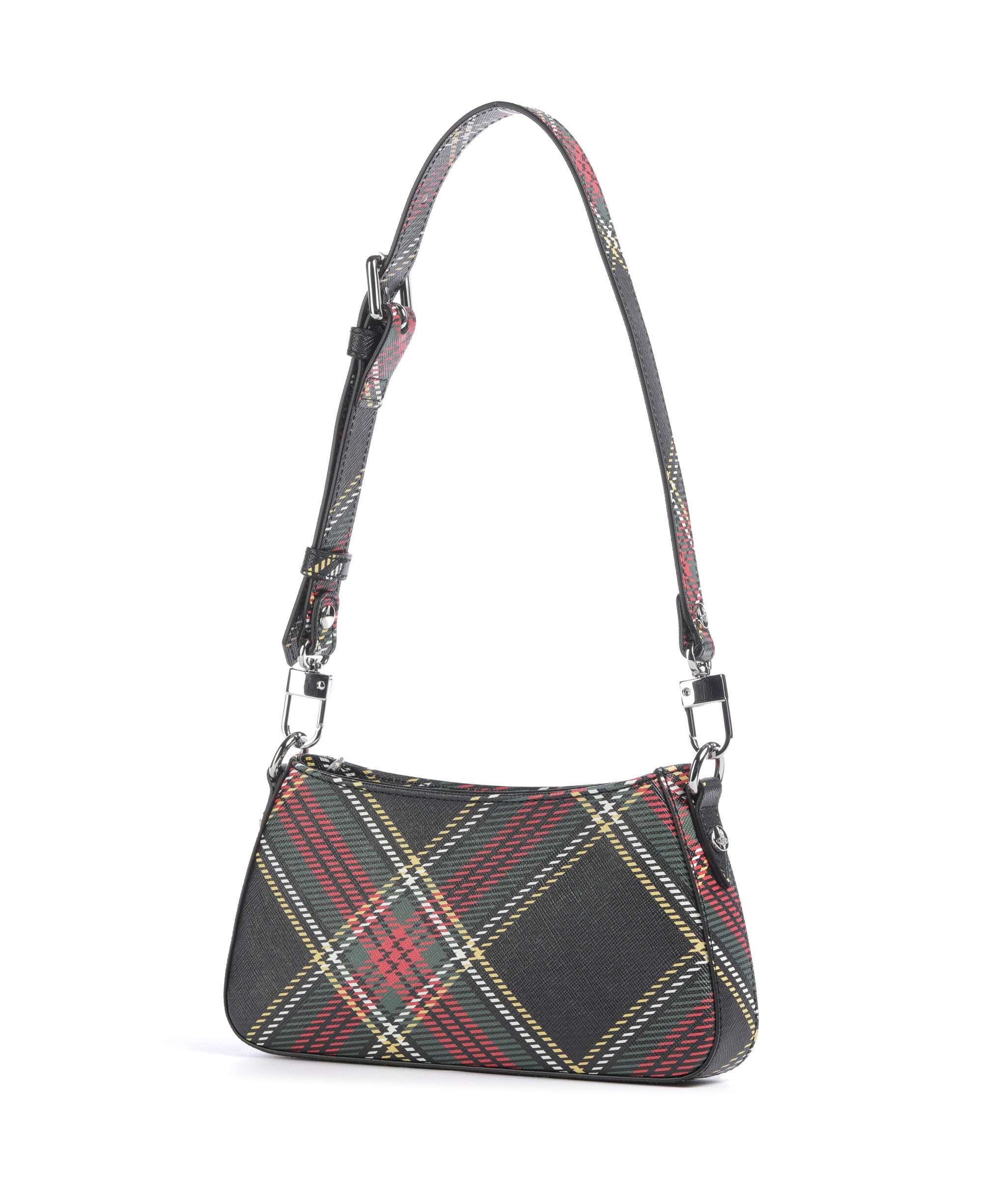 Vivienne Westwood Tasha Saffiano Printed Sac porté épaule chelsea tartan - Image 2