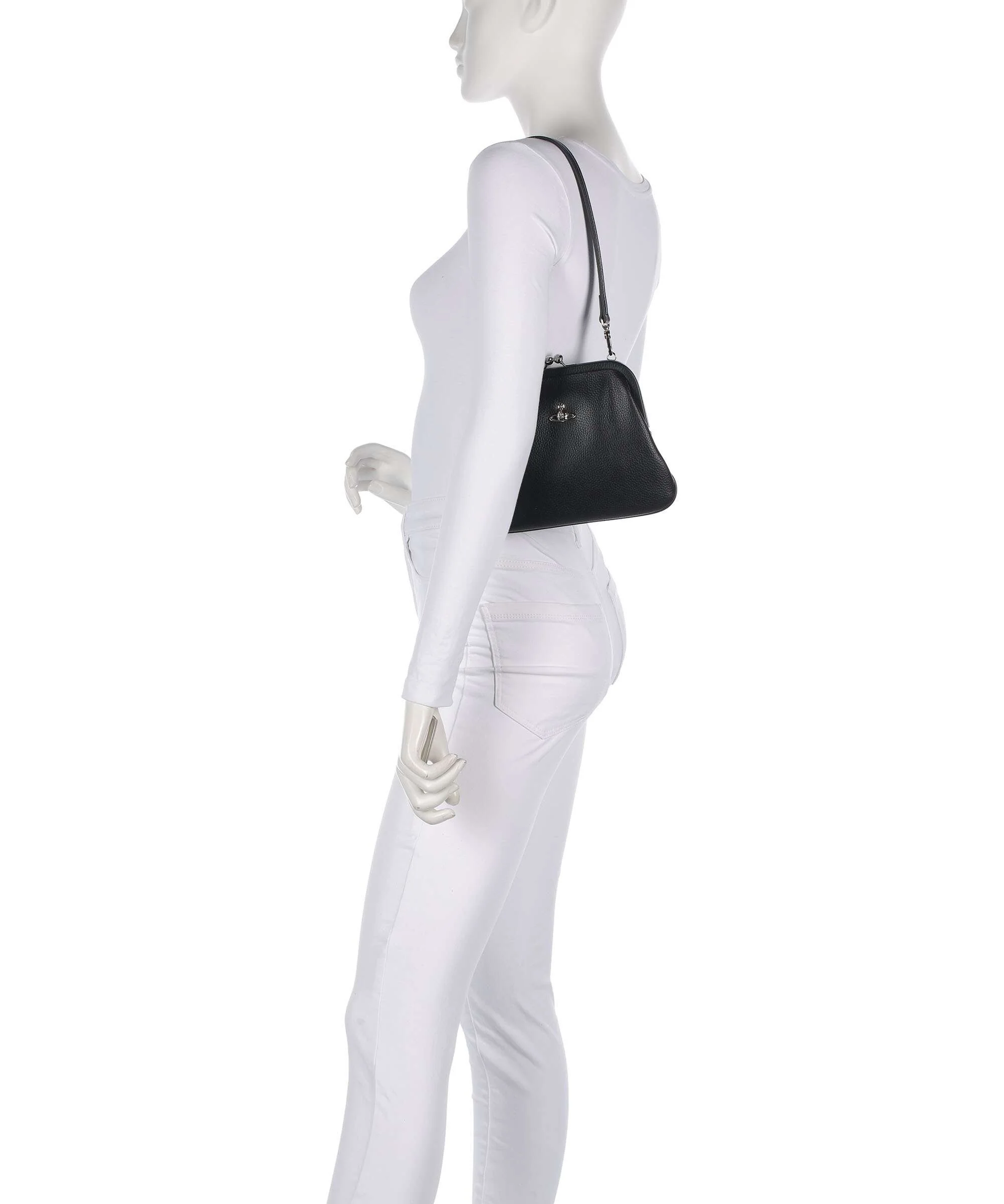 Vivienne Westwood Vivienne Grain Sac porté épaule black - Image 3