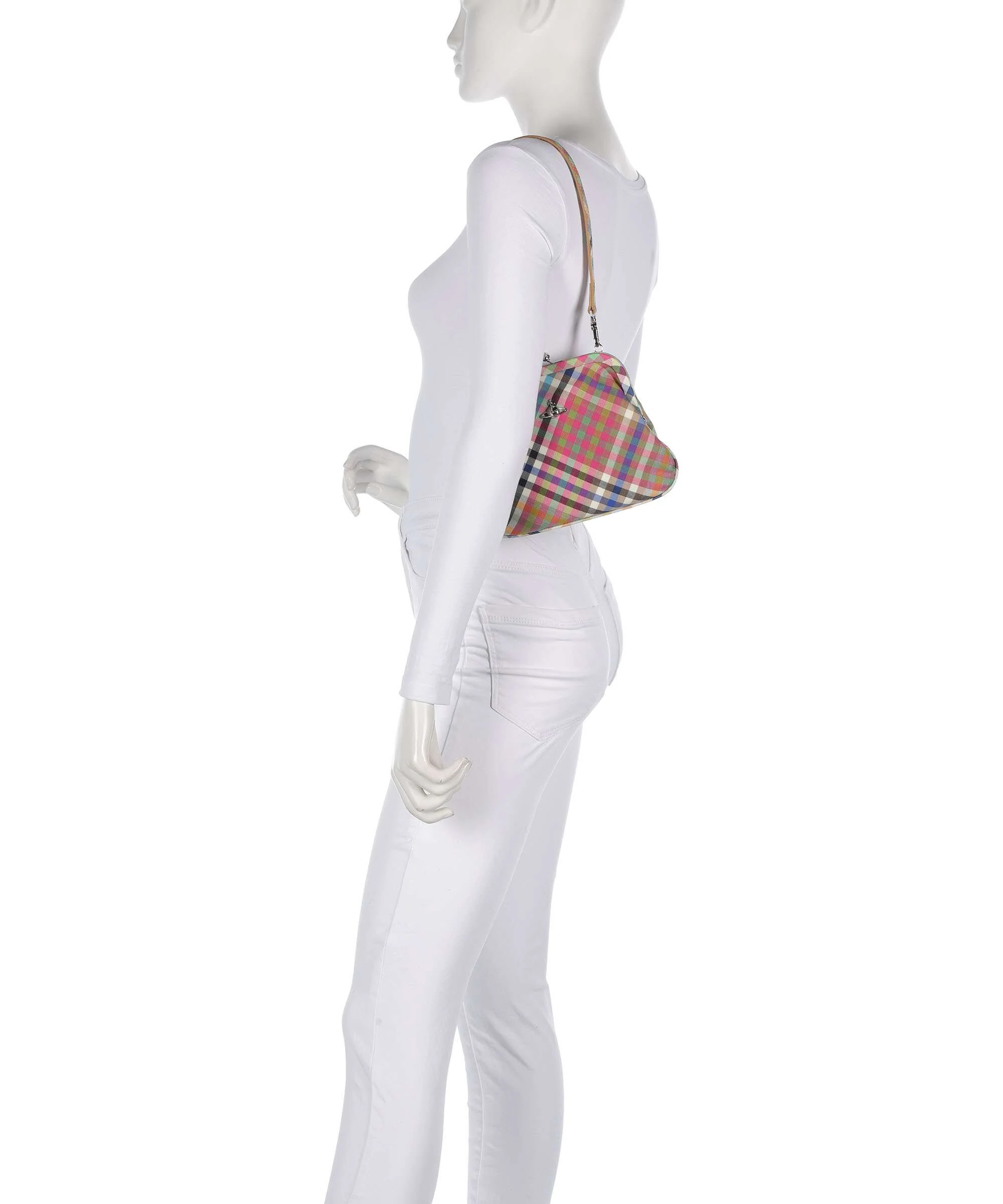 Vivienne Westwood Vivienne Heather Check Sac porté épaule multicolour - Image 3