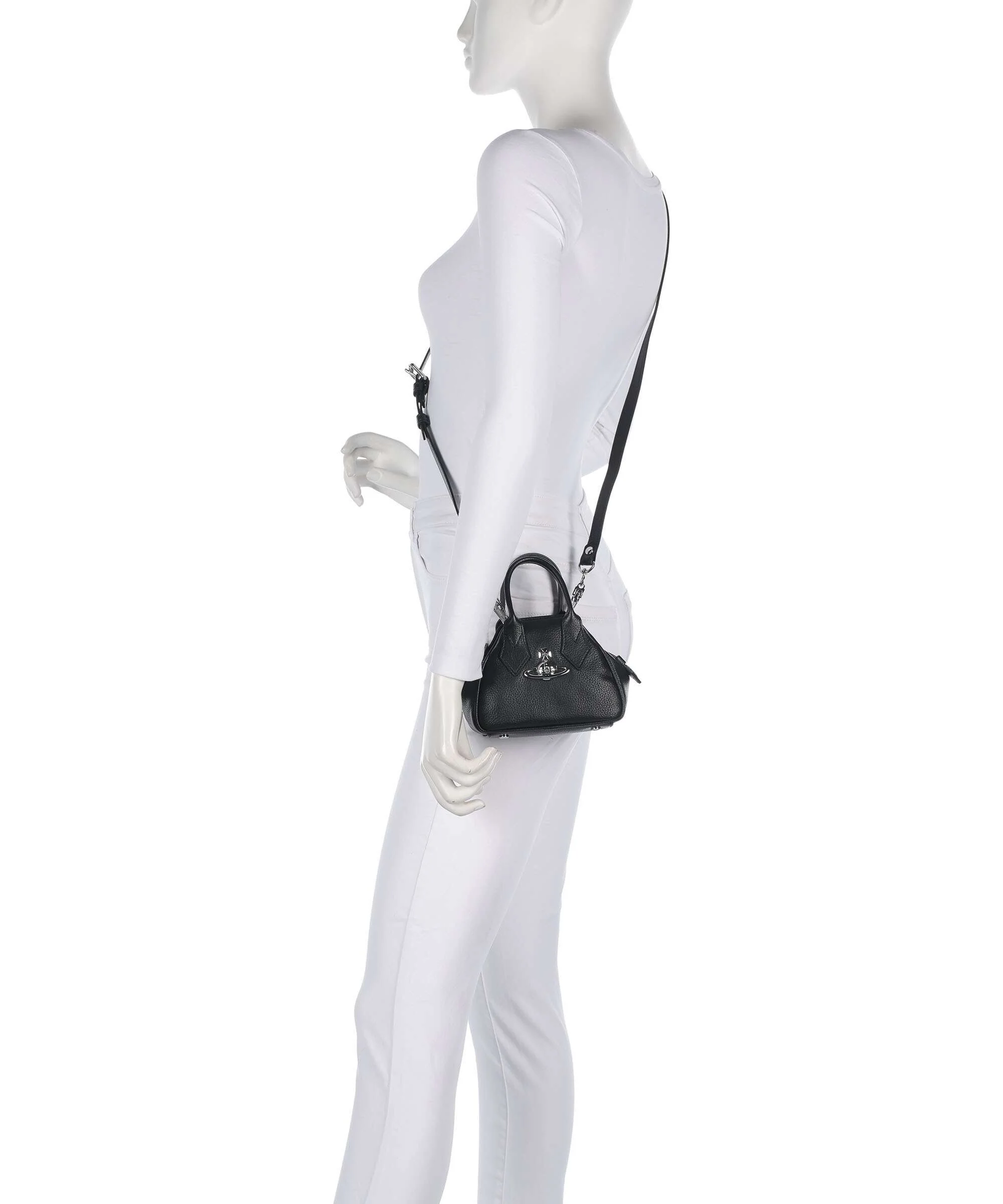 Vivienne Westwood Yasmine Grain Mini Sac bandoulière black - Image 3